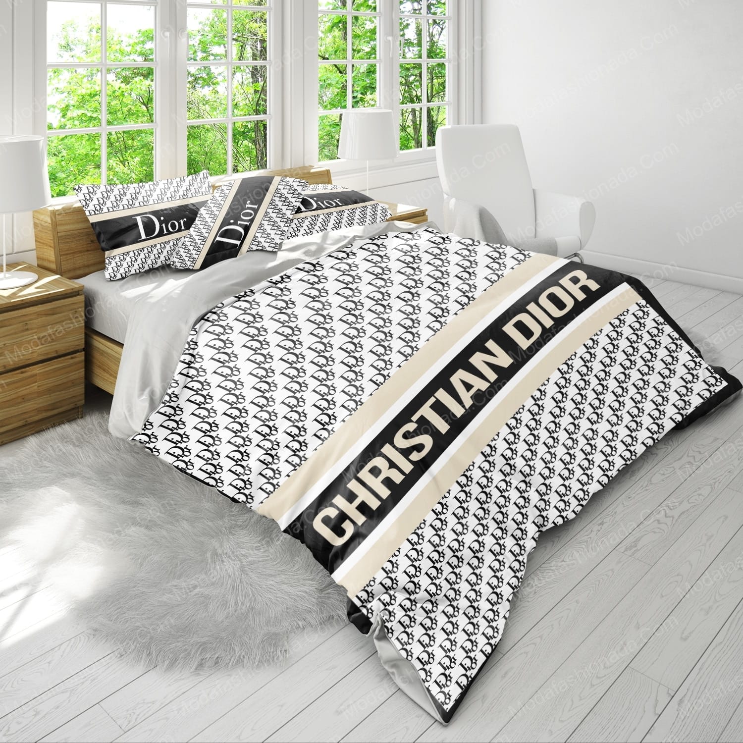 Christian Dior Logo Brands 9 Bedding Set - Modafashionada.Com