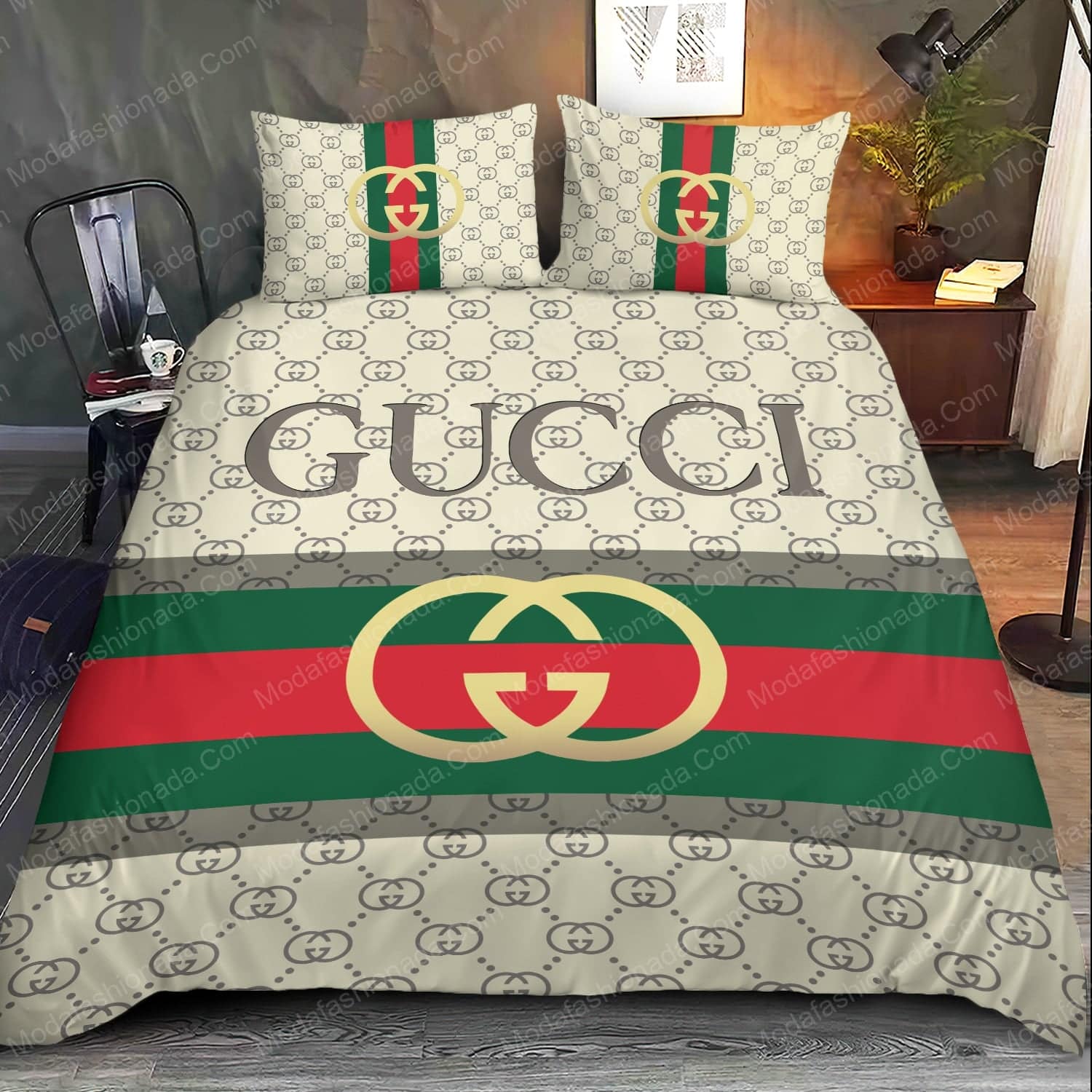 Luxury Gucci Logo Fashion Brands 42 Bedding Set - Modafashionada.Com Luxury Gucci Logo Fashion Brands 42 Bedding Set - Modafashionada.Com
