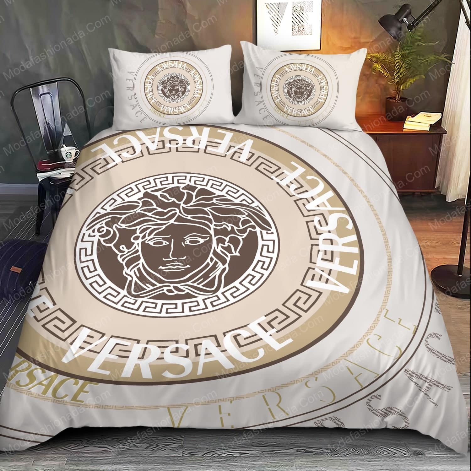 Luxury Versace Logo Brands 7 Bedding Set - Modafashionada.Com Luxury Versace Logo Brands 7 Bedding Set - Modafashionada.Com