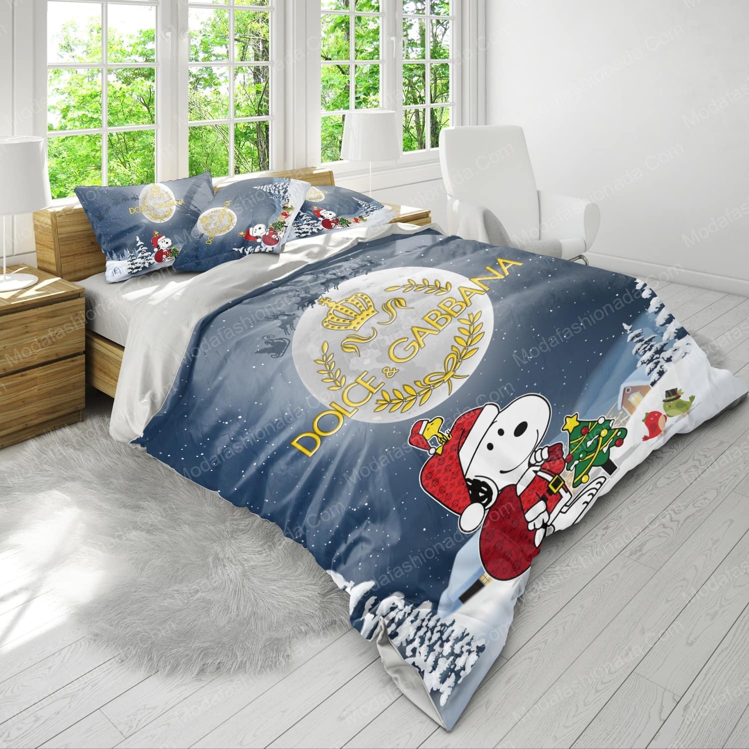 Snoopy Dog Dolce & Gabbana Merry Christmas Bed Sets Bedding Sets - Modafashionada.Com Snoopy Dog Dolce & Gabbana Merry Christmas Bed Sets Bedding Sets - Modafashionada.Com