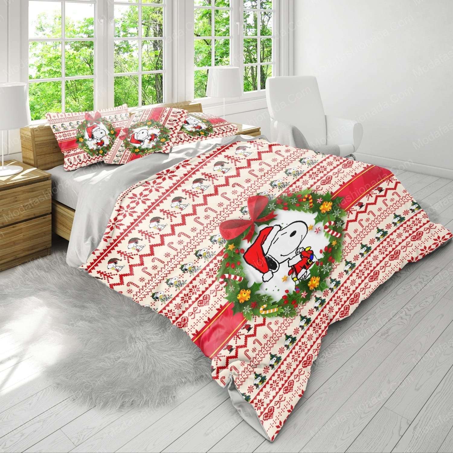 Snoopy Pattern Merry Christmas Bedding Sets - Modafashionada.Com Snoopy Pattern Merry Christmas Bedding Sets - Modafashionada.Com