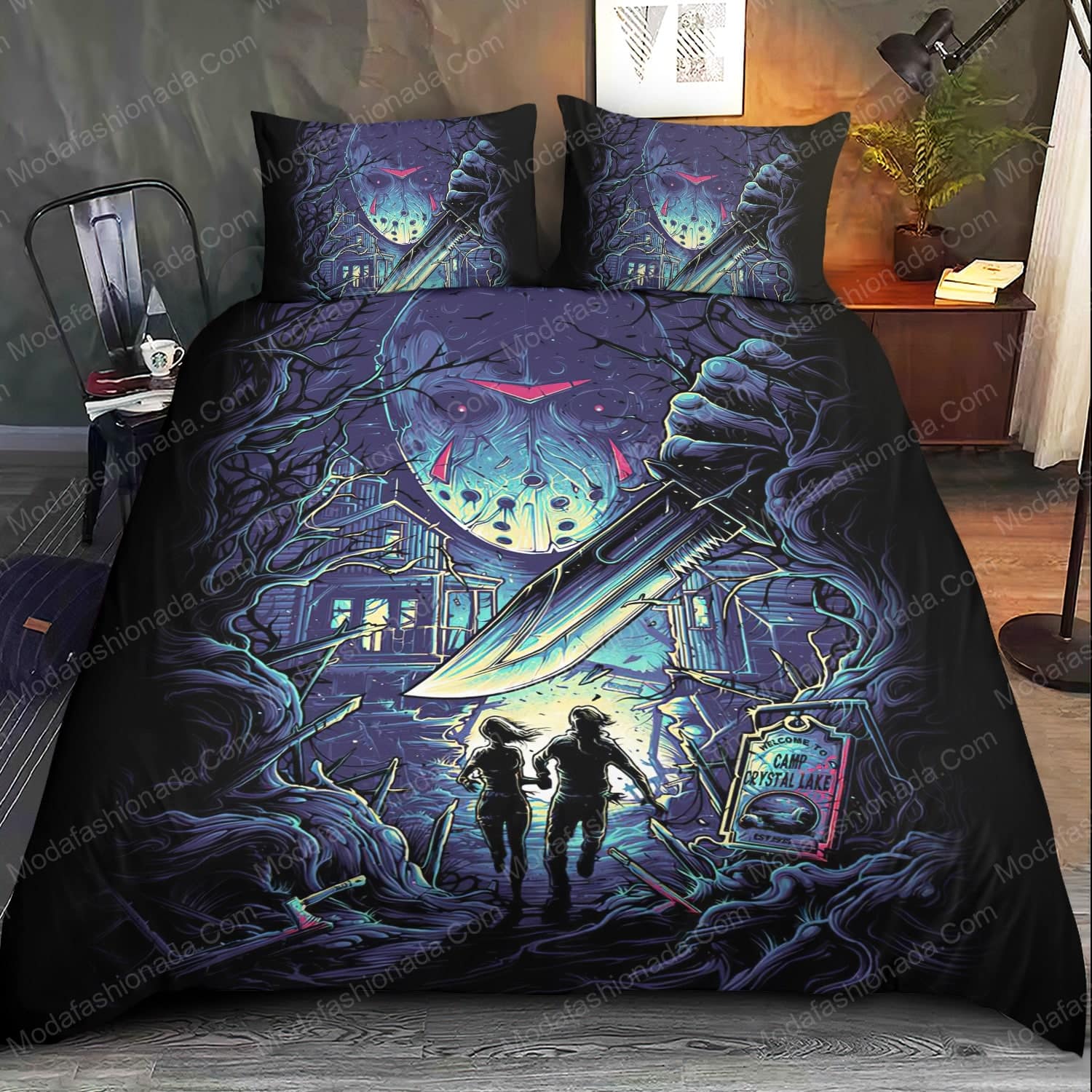 His Name Was Jason Halloween Horror Bed Sets Bedding Sets - Modafashionada.Com His Name Was Jason Halloween Horror Bed Sets Bedding Sets - Modafashionada.Com