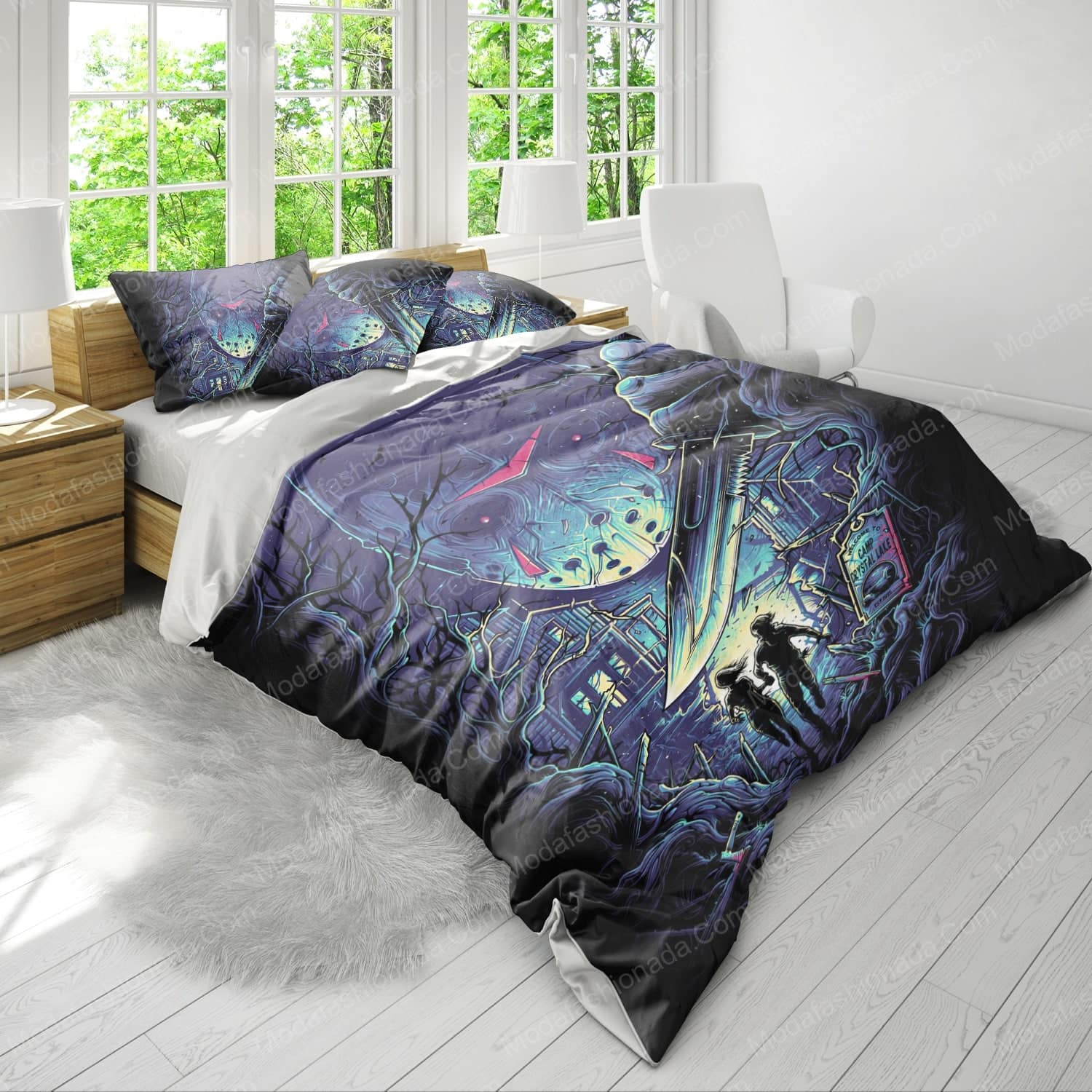 His Name Was Jason Halloween Horror Bed Sets Bedding Sets - Modafashionada.Com His Name Was Jason Halloween Horror Bed Sets Bedding Sets - Modafashionada.Com