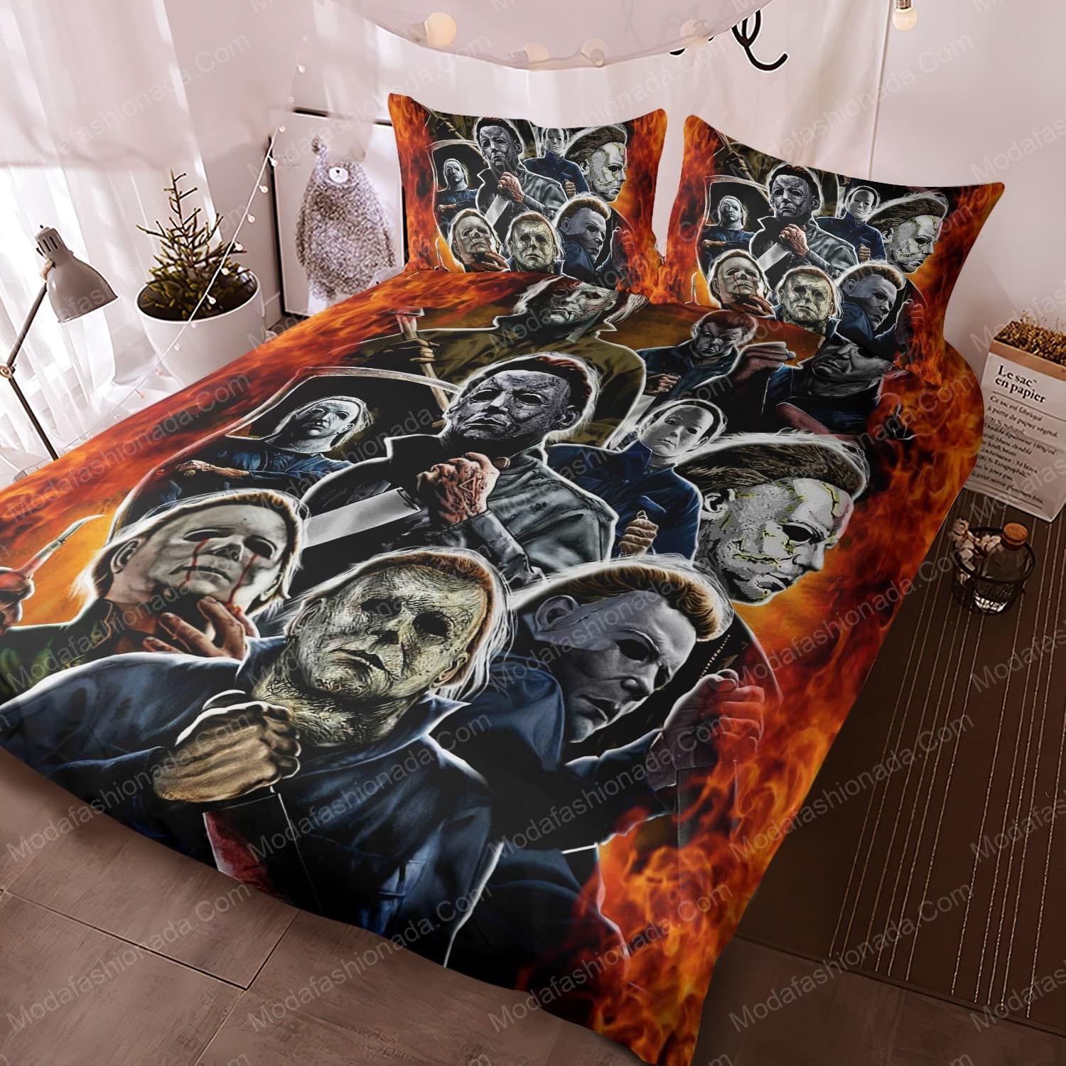 Michael Myers House of Horrors Halloween Bed Sets Bedding Sets - Modafashionada.Com