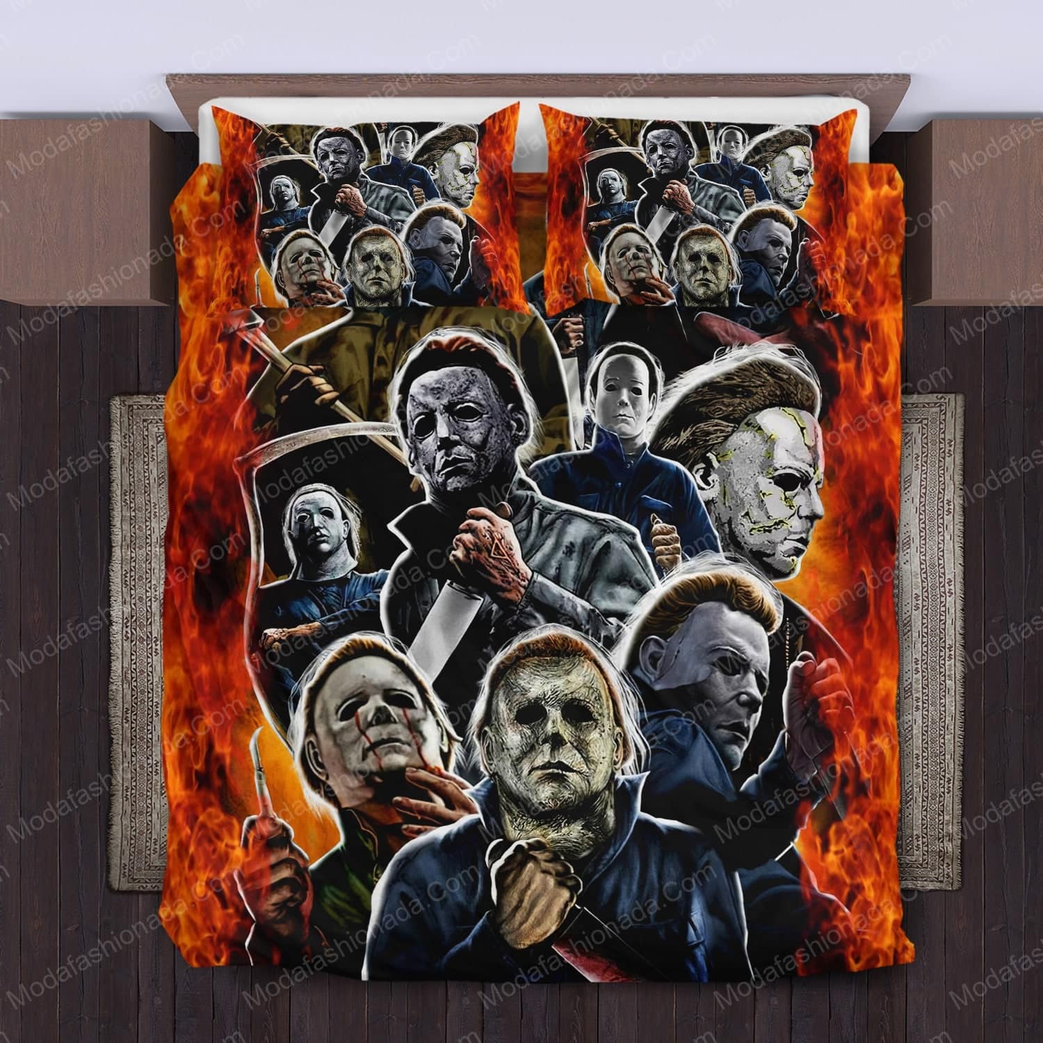 Michael Myers House of Horrors Halloween Bed Sets Bedding Sets - Modafashionada.Com