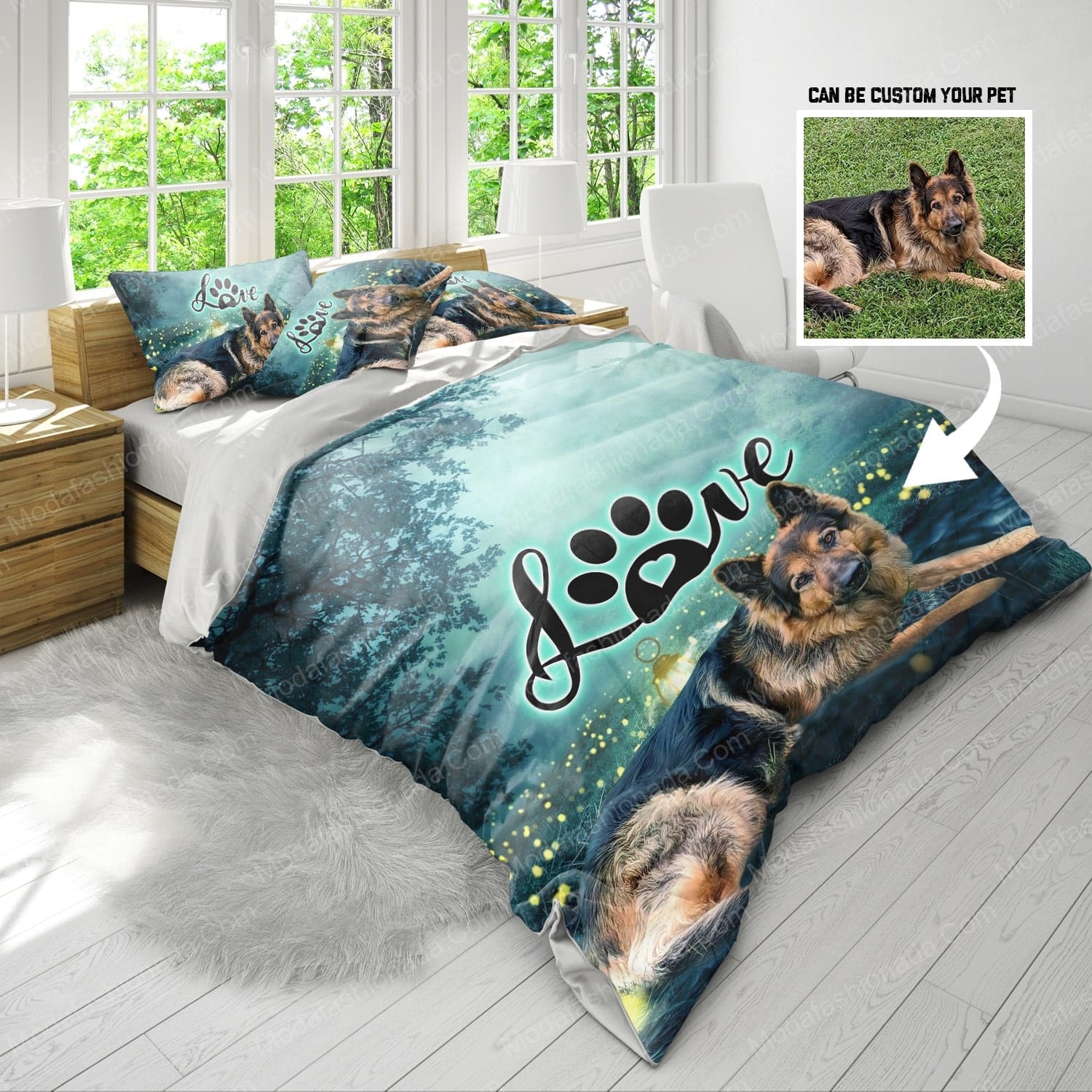 Custom Photo Love Dog Bedding Sets - Modafashionada.Com Custom Photo Love Dog Bedding Sets - Modafashionada.Com