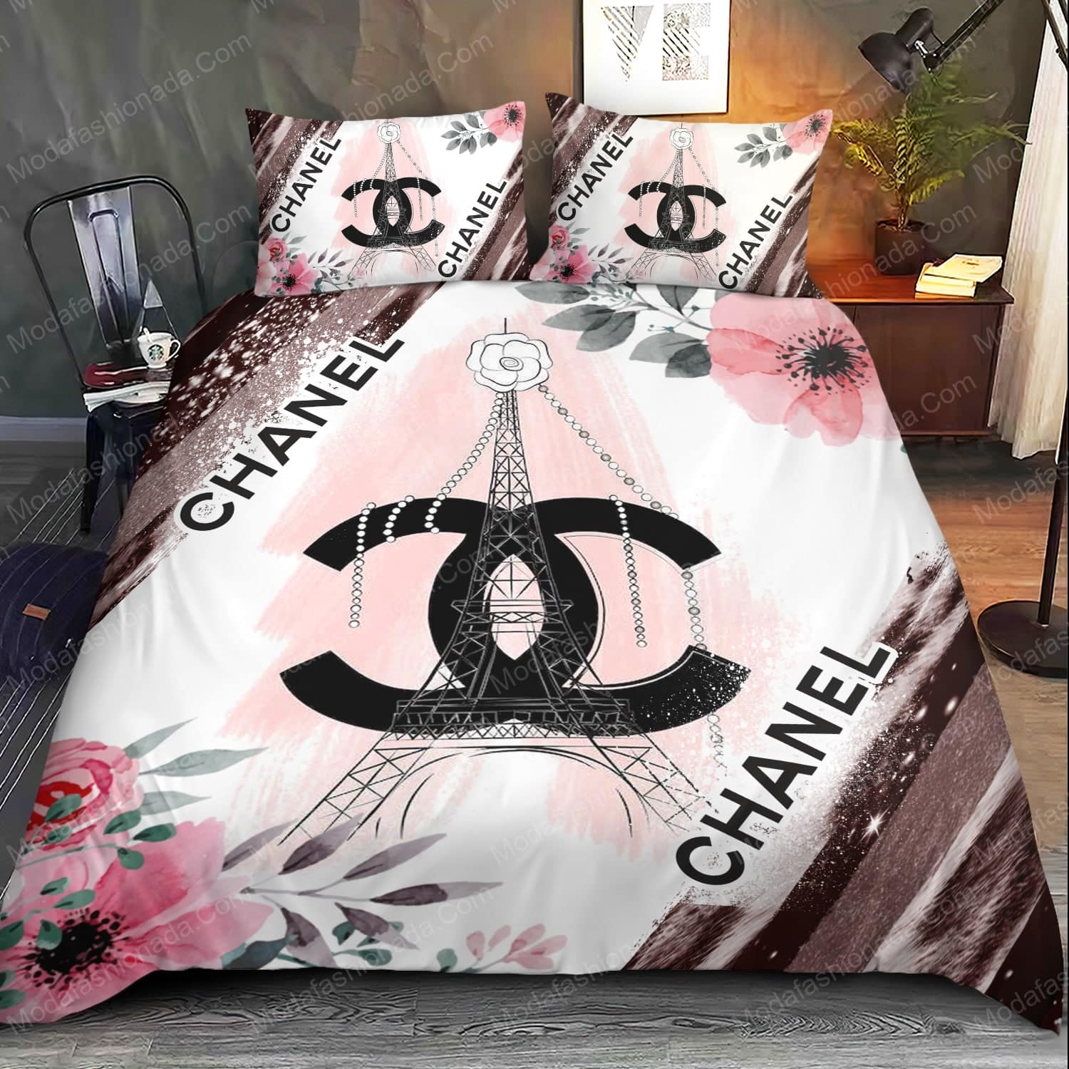 Flower Chanel Bed Sets Bedding Sets - Modafashionada.Com Flower Chanel Bed Sets Bedding Sets - Modafashionada.Com