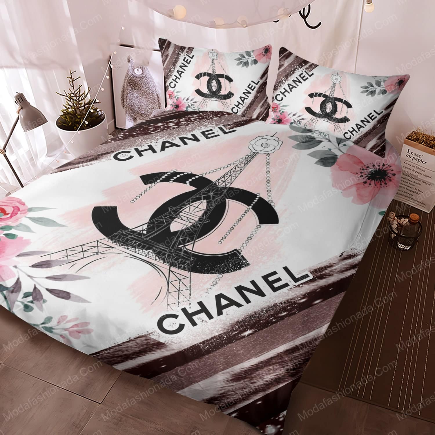 Flower Chanel Bed Sets Bedding Sets - Modafashionada.Com Flower Chanel Bed Sets Bedding Sets - Modafashionada.Com