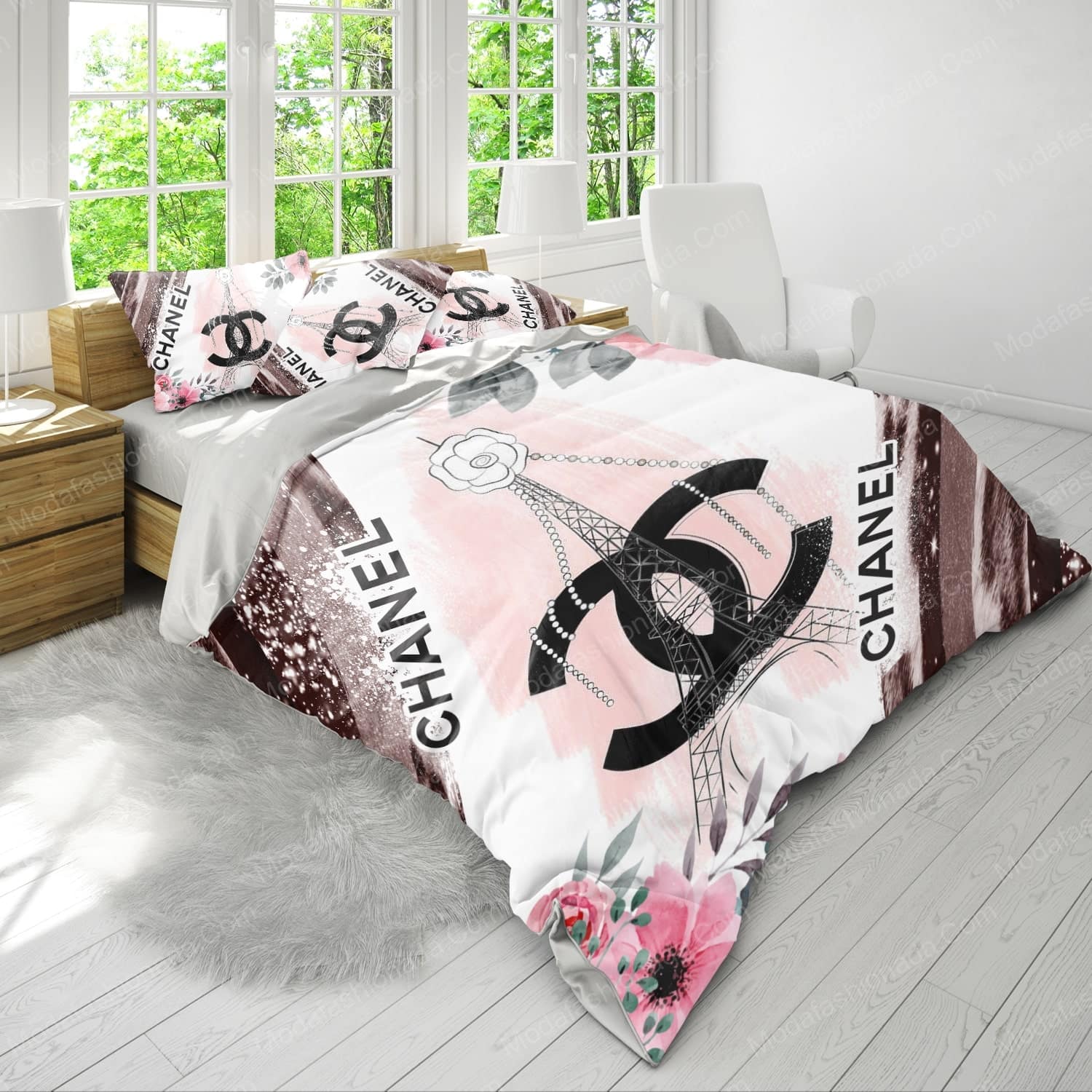 Flower Chanel Bed Sets Bedding Sets - Modafashionada.Com Flower Chanel Bed Sets Bedding Sets - Modafashionada.Com