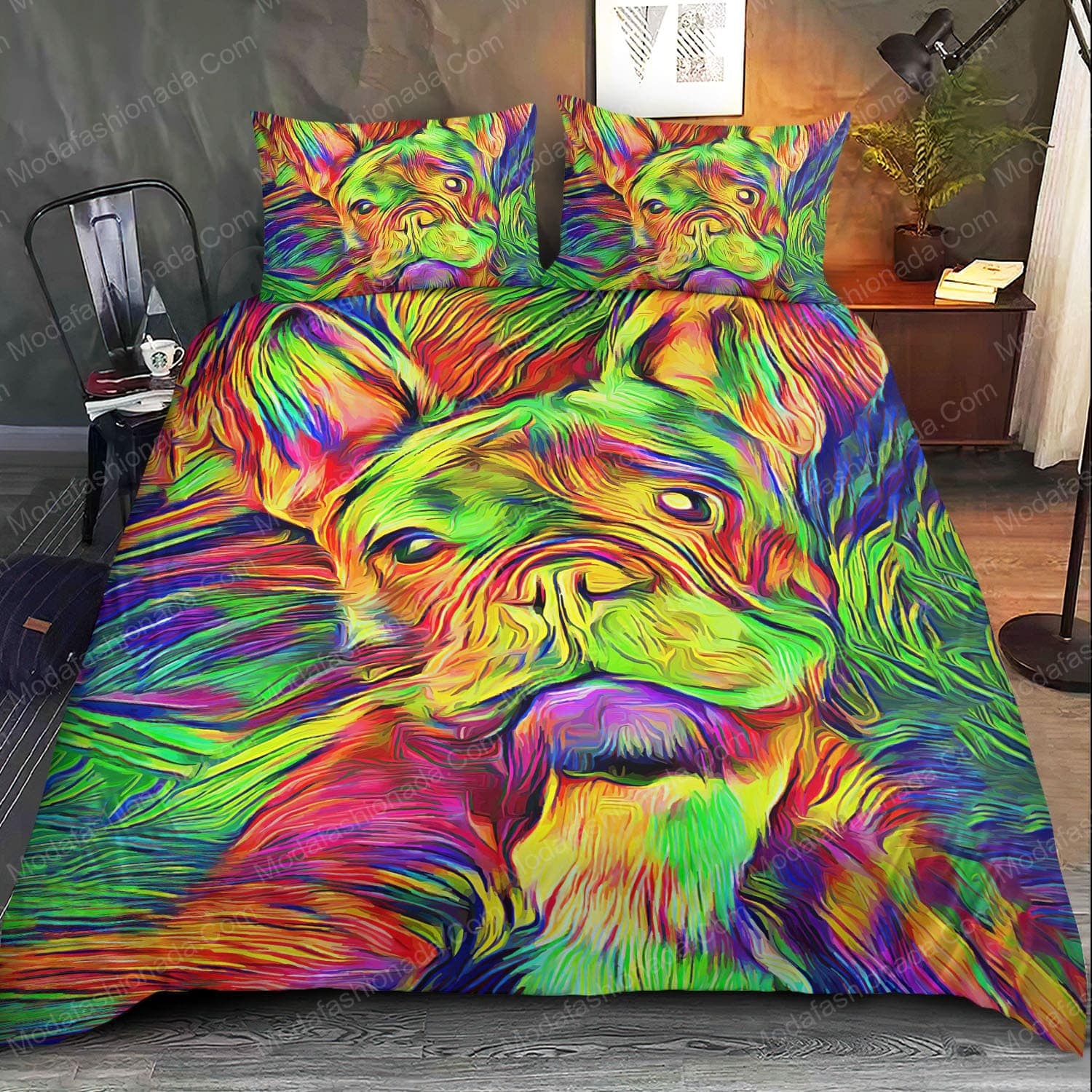 Loyal Bulldog Watercolor Bedding Sets - Modafashionada.Com Loyal Bulldog Watercolor Bedding Sets - Modafashionada.Com