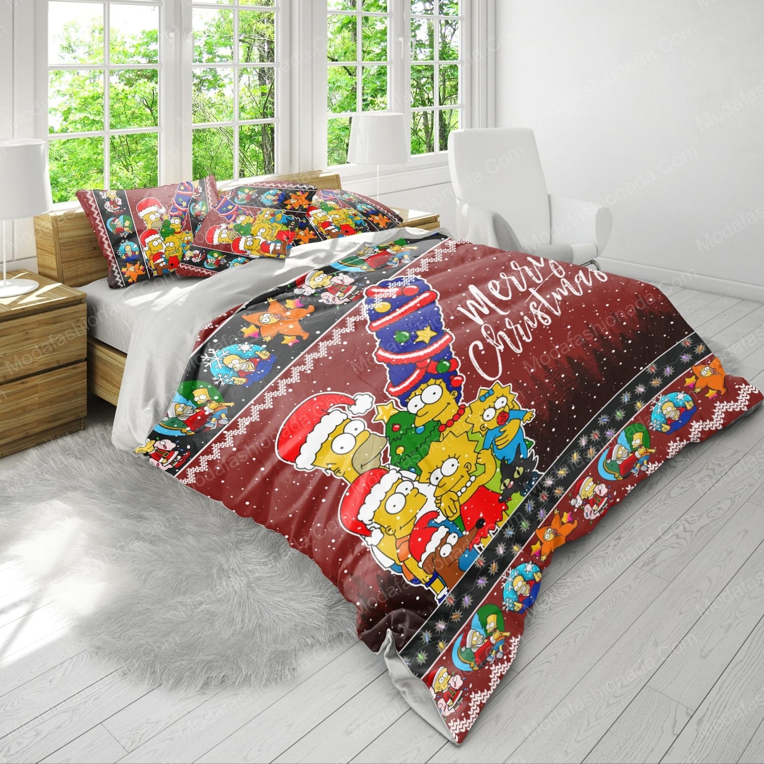 Simpsons Christmas Bedding Sets - Modafashionada.Com Simpsons Christmas Bedding Sets - Modafashionada.Com