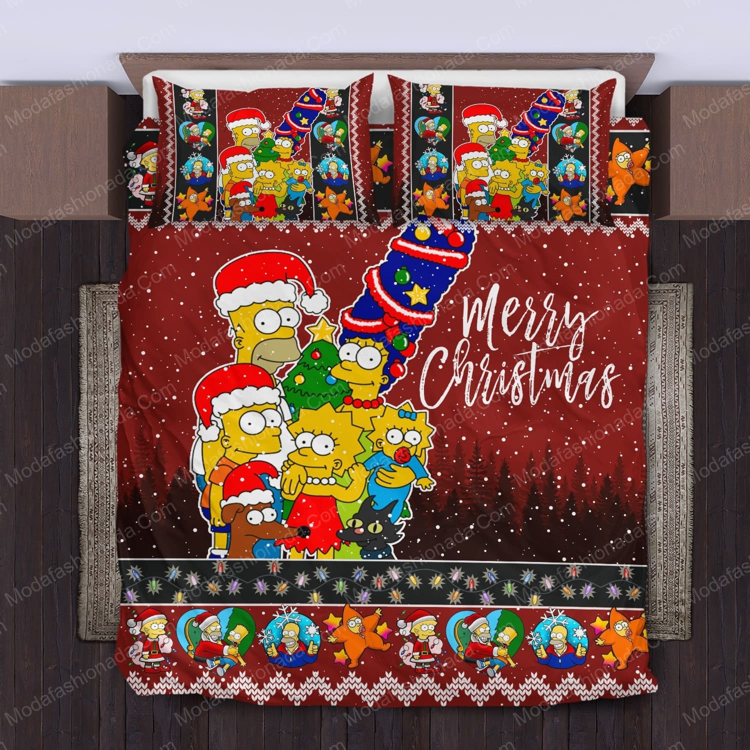 Simpsons Christmas Bedding Sets - Modafashionada.Com Simpsons Christmas Bedding Sets - Modafashionada.Com