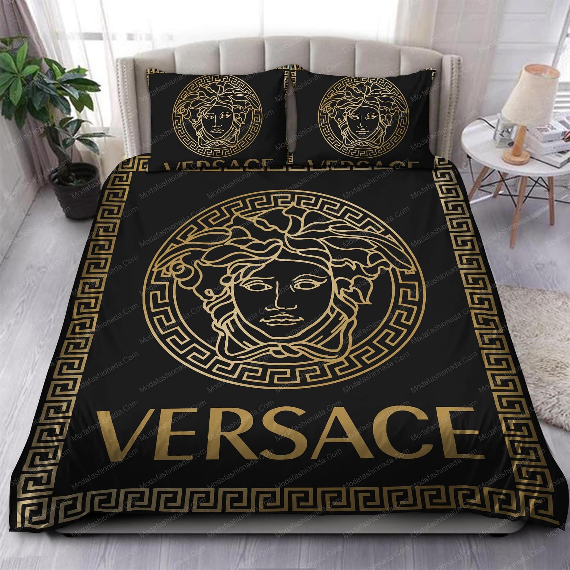 Black And Gold Versace Brands 1 Bedding Set Black And Gold Versace Brands 1 Bedding Set