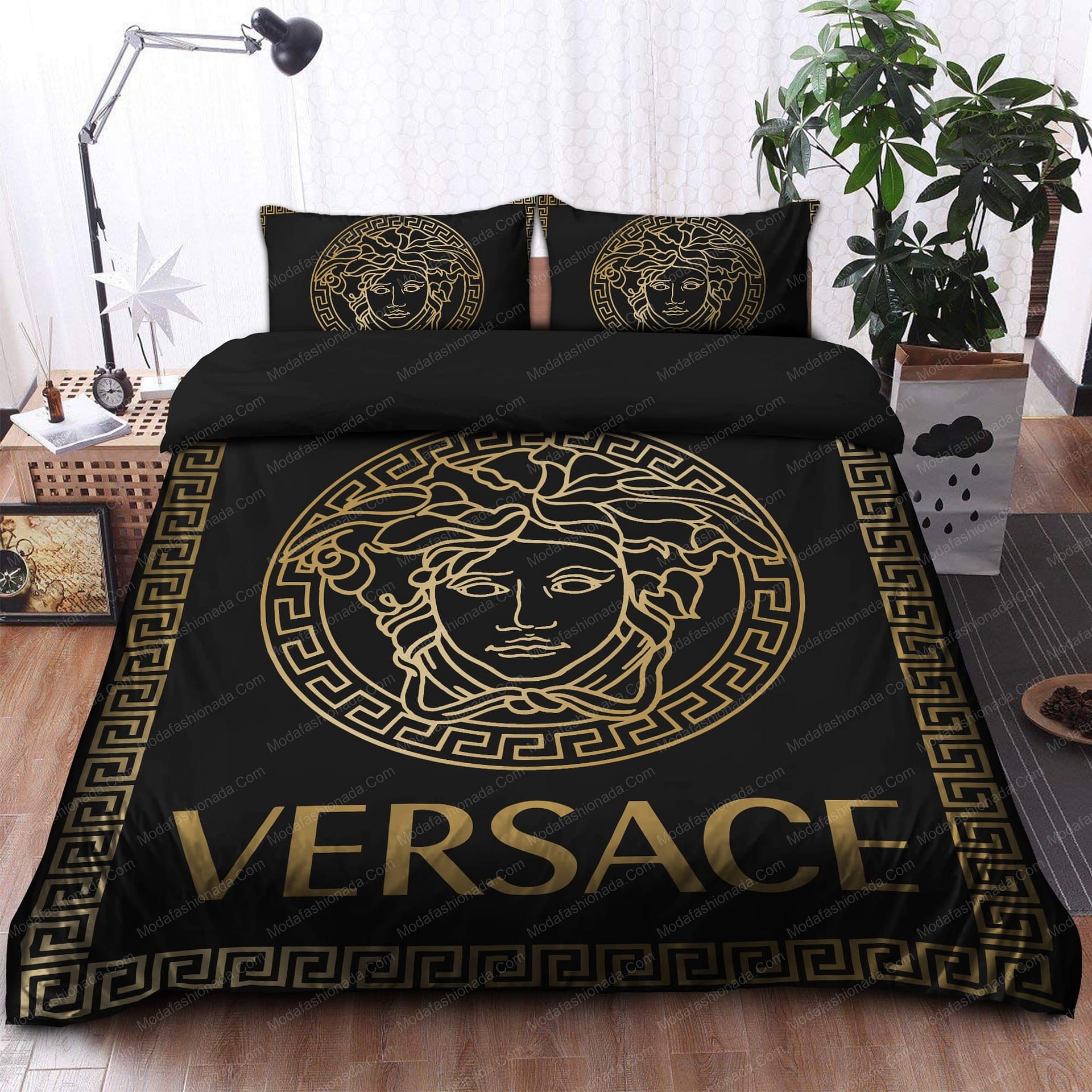 Black And Gold Versace Brands 1 Bedding Set Black And Gold Versace Brands 1 Bedding Set