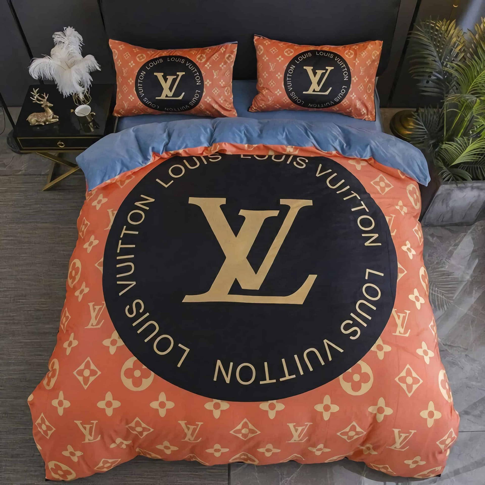 Louis Vuitton Luxury Brands 28 Bedding Set Louis Vuitton Luxury Brands 28 Bedding Set – Duvet Cover – 3D New Luxury – Twin Full Queen King Size Comforter Cover