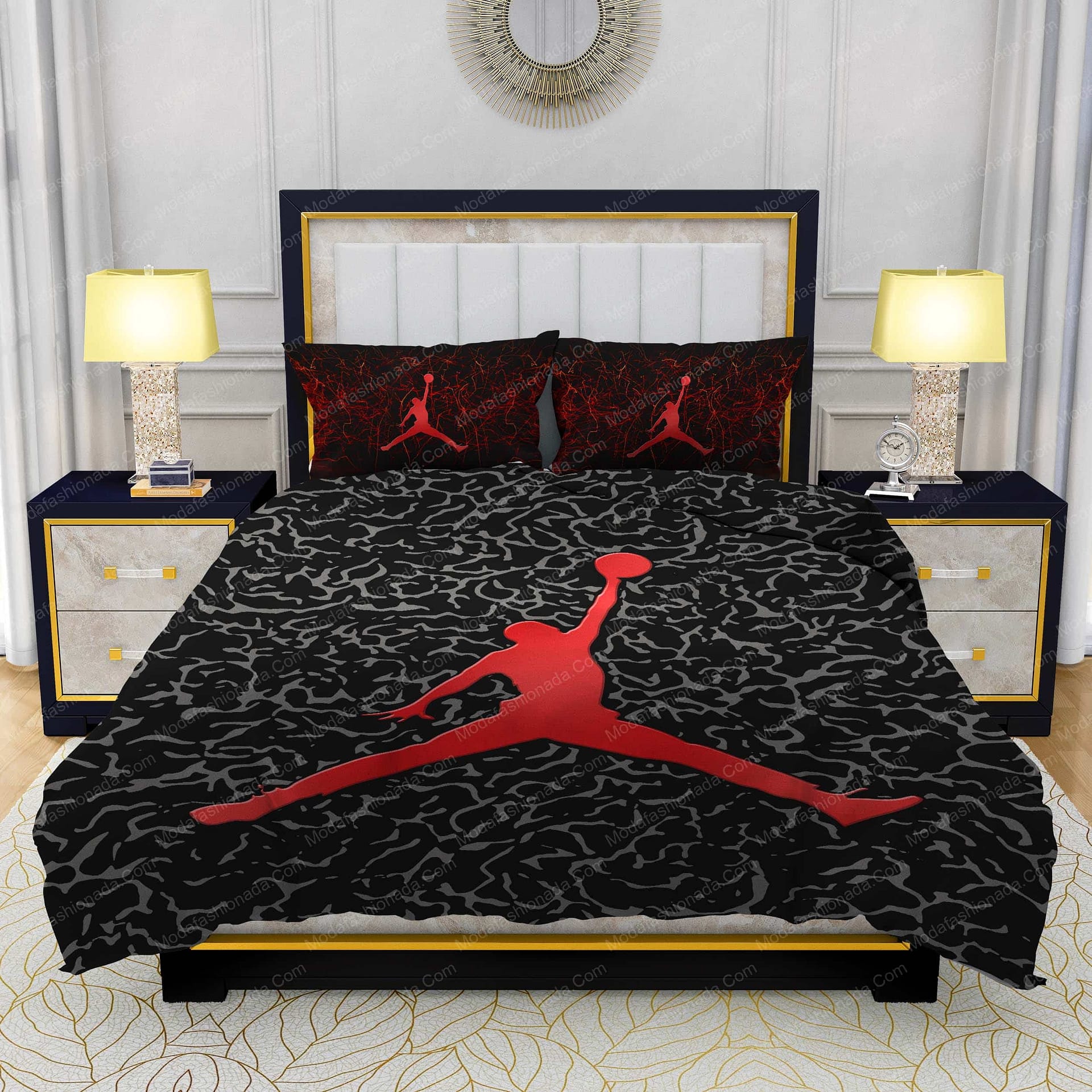 Air Jordan Brands 4 Bedding Set - Modafashionada.Com Air Jordan Brands 4 Bedding Set - Modafashionada.Com