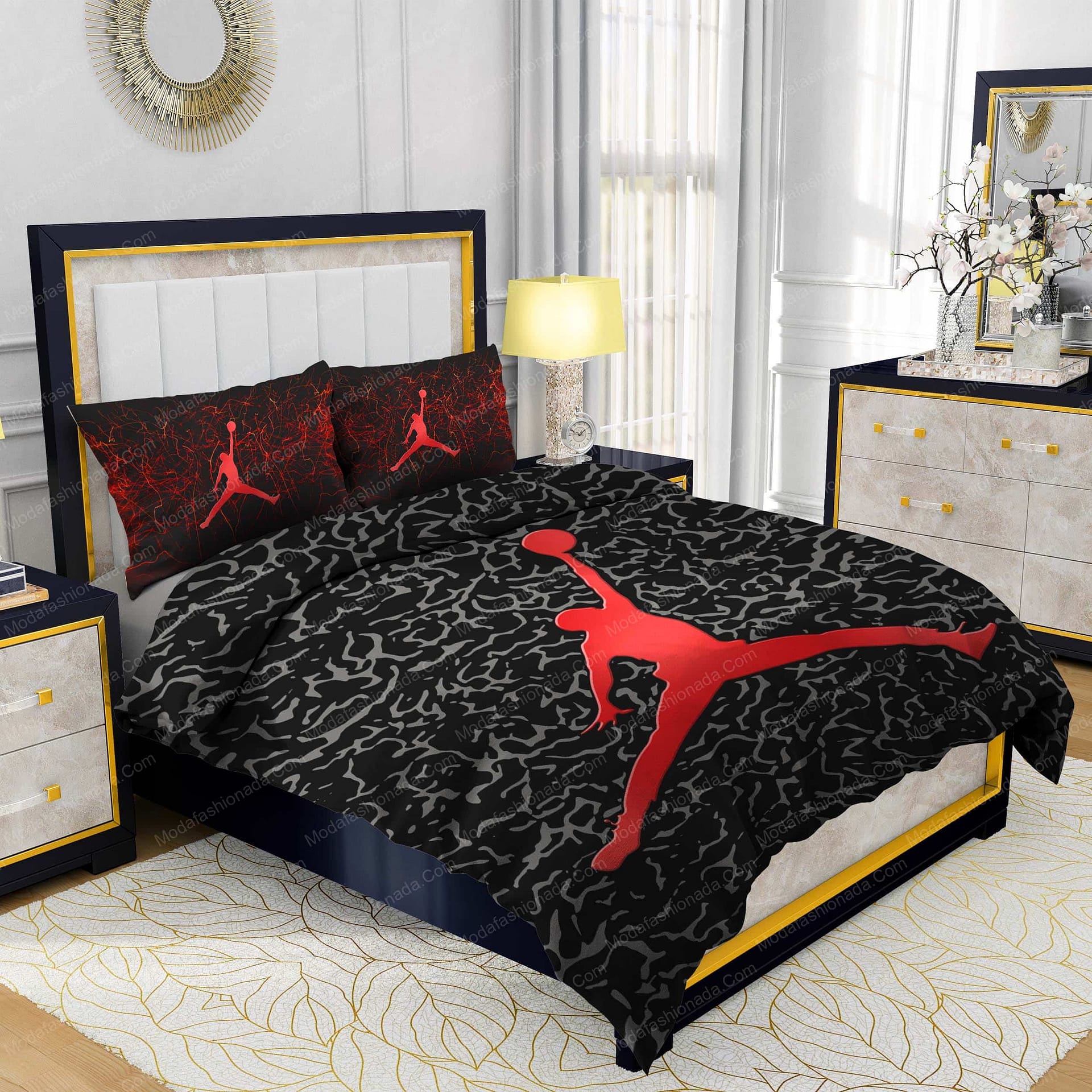 Air Jordan Brands 4 Bedding Set - Modafashionada.Com Air Jordan Brands 4 Bedding Set - Modafashionada.Com