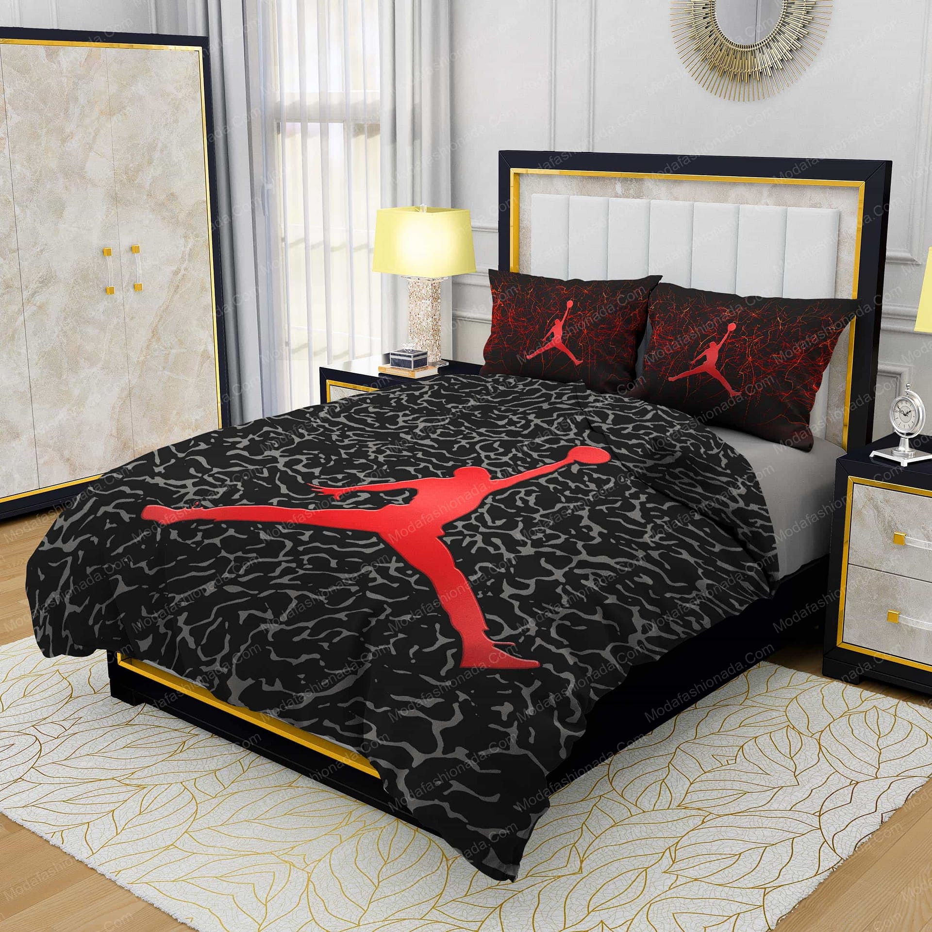Air Jordan Brands 4 Bedding Set - Modafashionada.Com Air Jordan Brands 4 Bedding Set - Modafashionada.Com