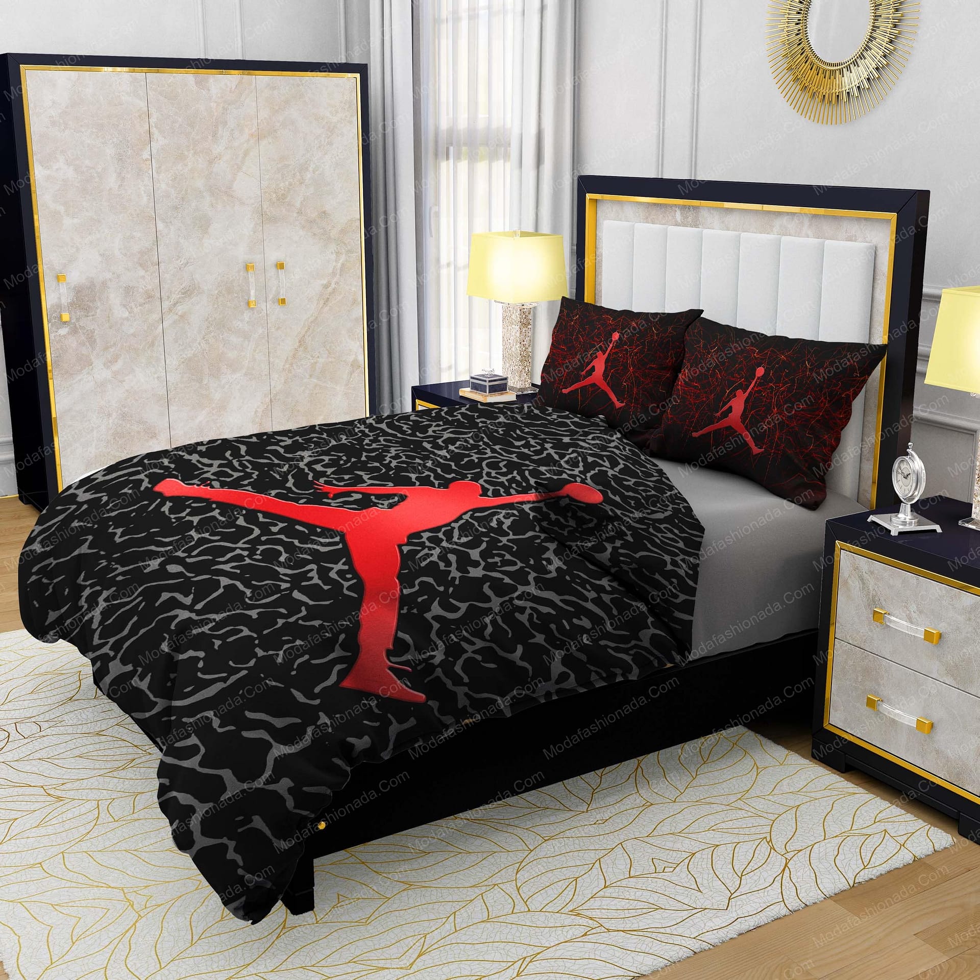 Air Jordan Brands 4 Bedding Set - Modafashionada.Com Air Jordan Brands 4 Bedding Set - Modafashionada.Com
