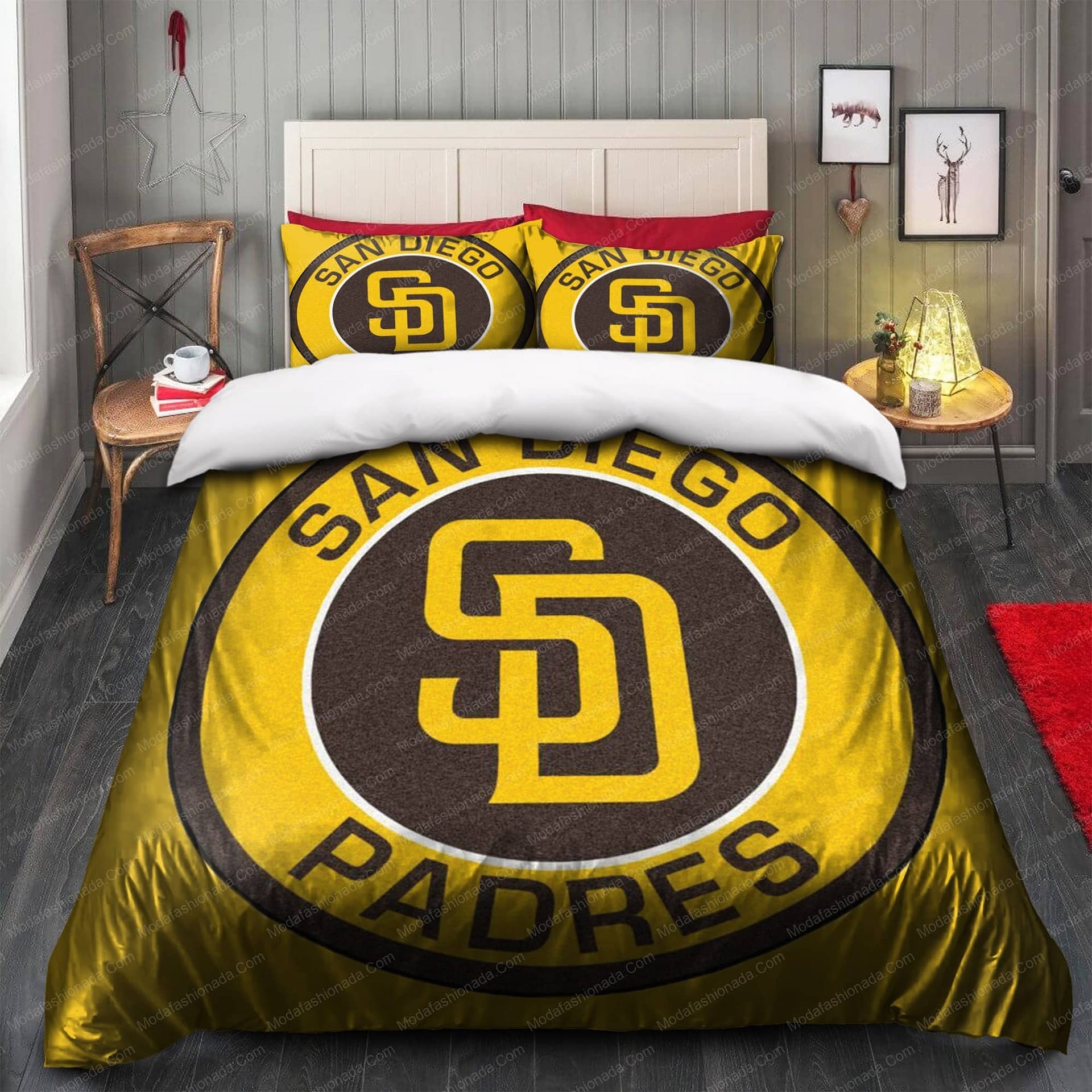 Logo San Diego Padres MLB 151 Bedding Sets Logo San Diego Padres MLB 151 Bedding Sets