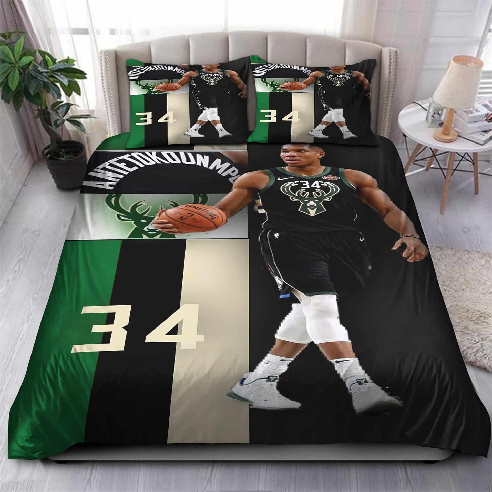 Giannis Antetokounmpo Milwaukee Bucks NBA 13 Bedding Sets