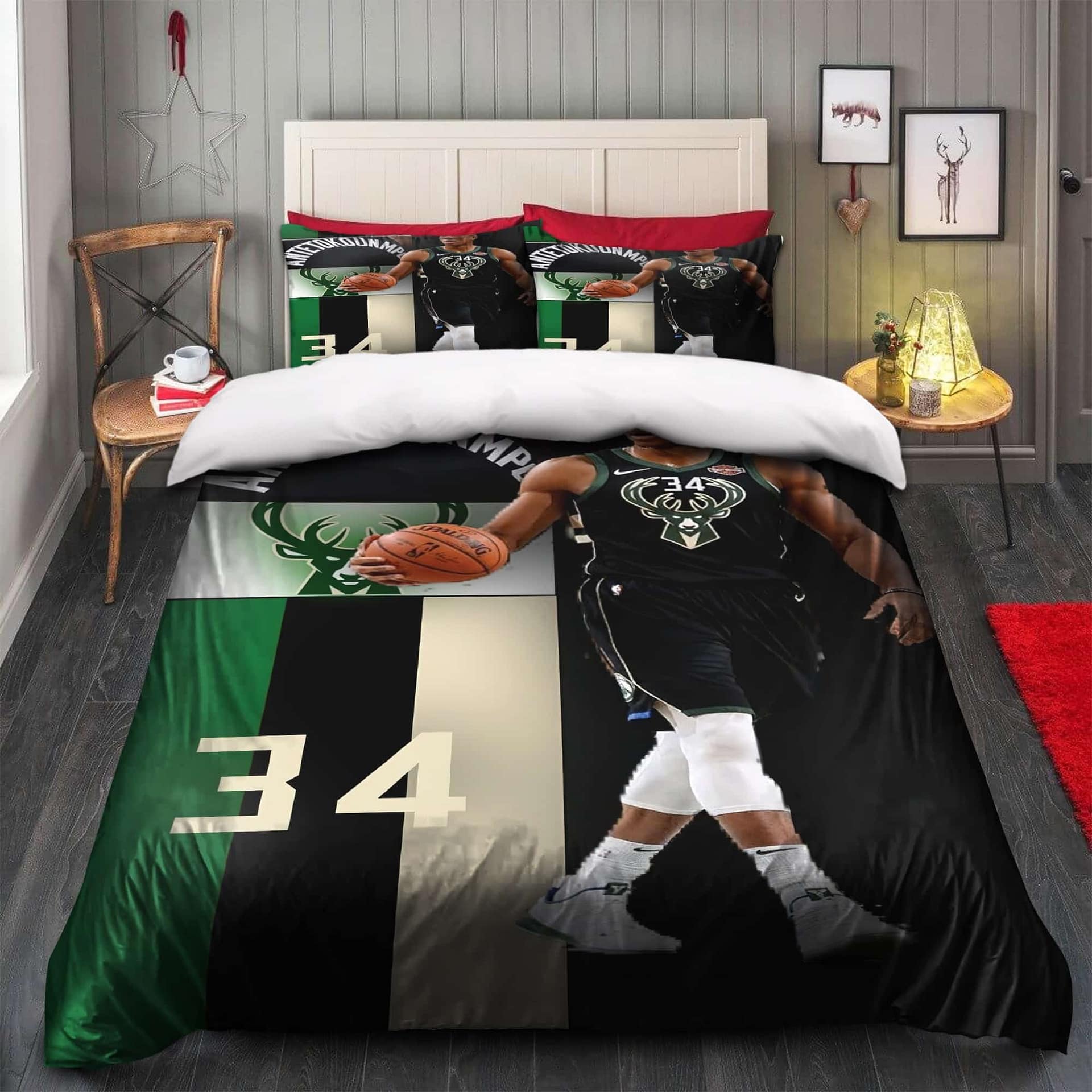 Giannis Antetokounmpo Milwaukee Bucks NBA 13 Bedding Sets