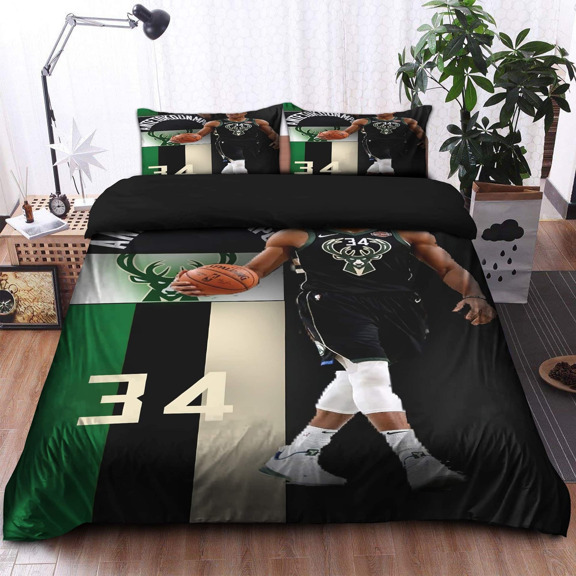 Giannis Antetokounmpo Milwaukee Bucks NBA 13 Bedding Sets