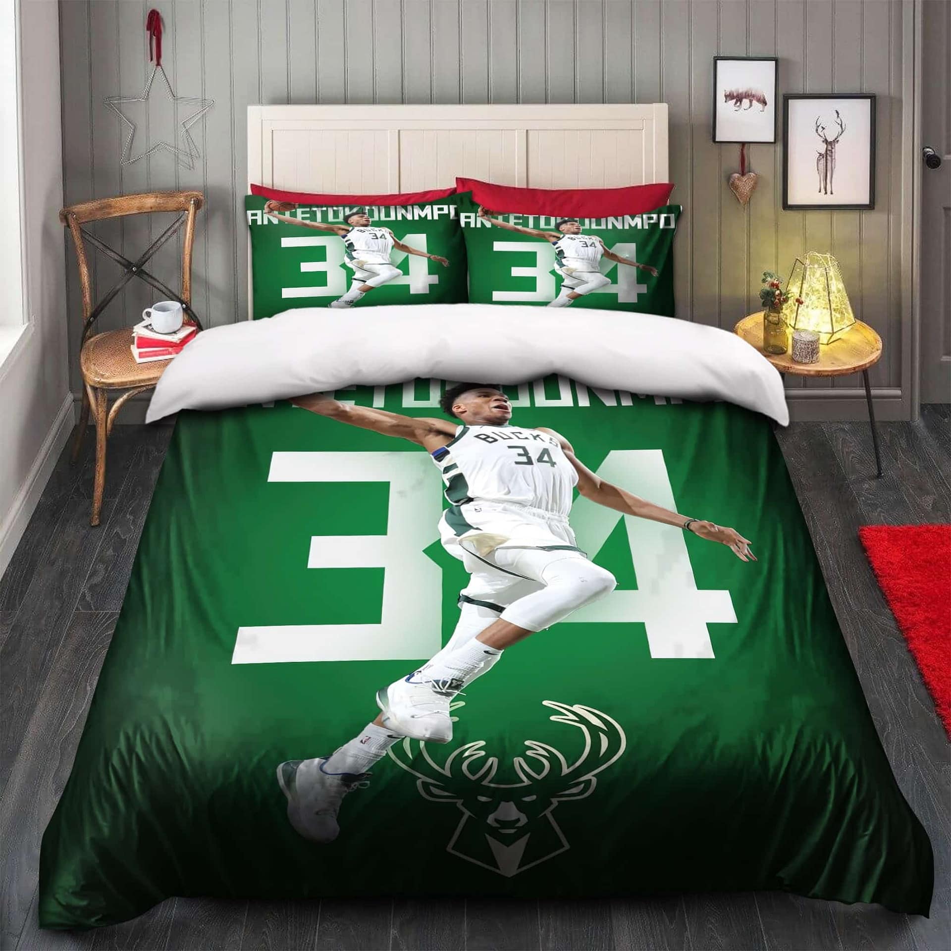 Giannis Antetokounmpo Milwaukee Bucks NBA 15 Bedding Sets