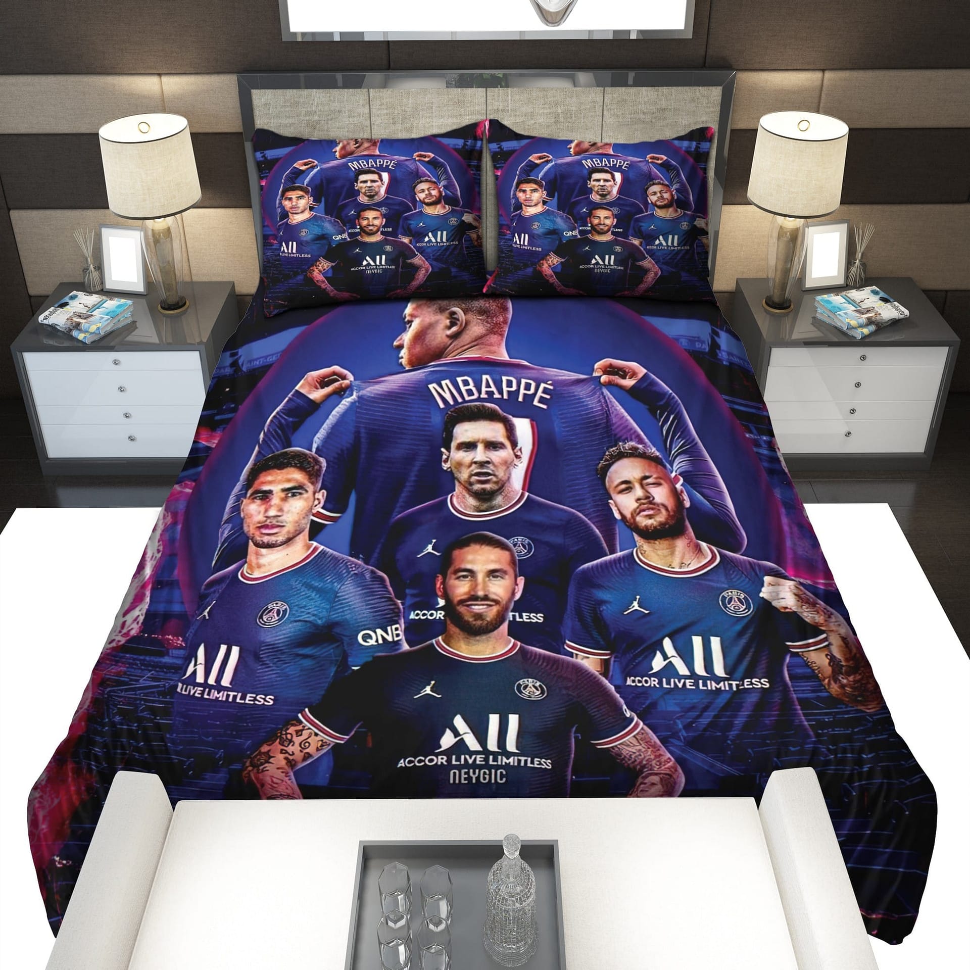 Super Stars PSG Lige 1 21 Bedding Sets Super Stars PSG Lige 1 21 Bedding Sets