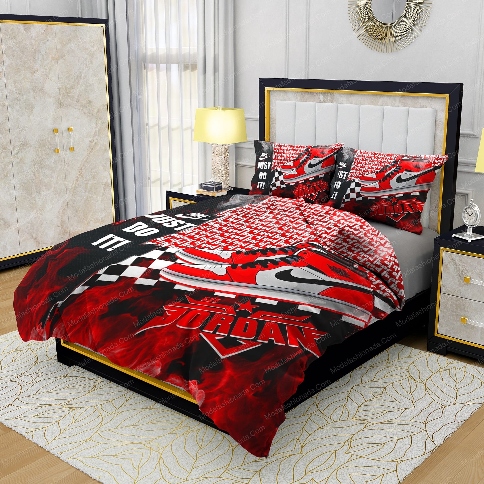 Famous Nike Air Jordan Fear Of God Bedding Sets - Modafashionada.Com Famous Nike Air Jordan Fear Of God Bedding Sets - Modafashionada.Com