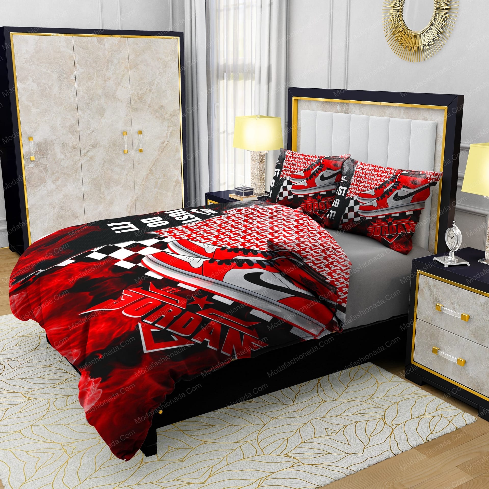 Famous Nike Air Jordan Fear Of God Bedding Sets - Modafashionada.Com Famous Nike Air Jordan Fear Of God Bedding Sets - Modafashionada.Com