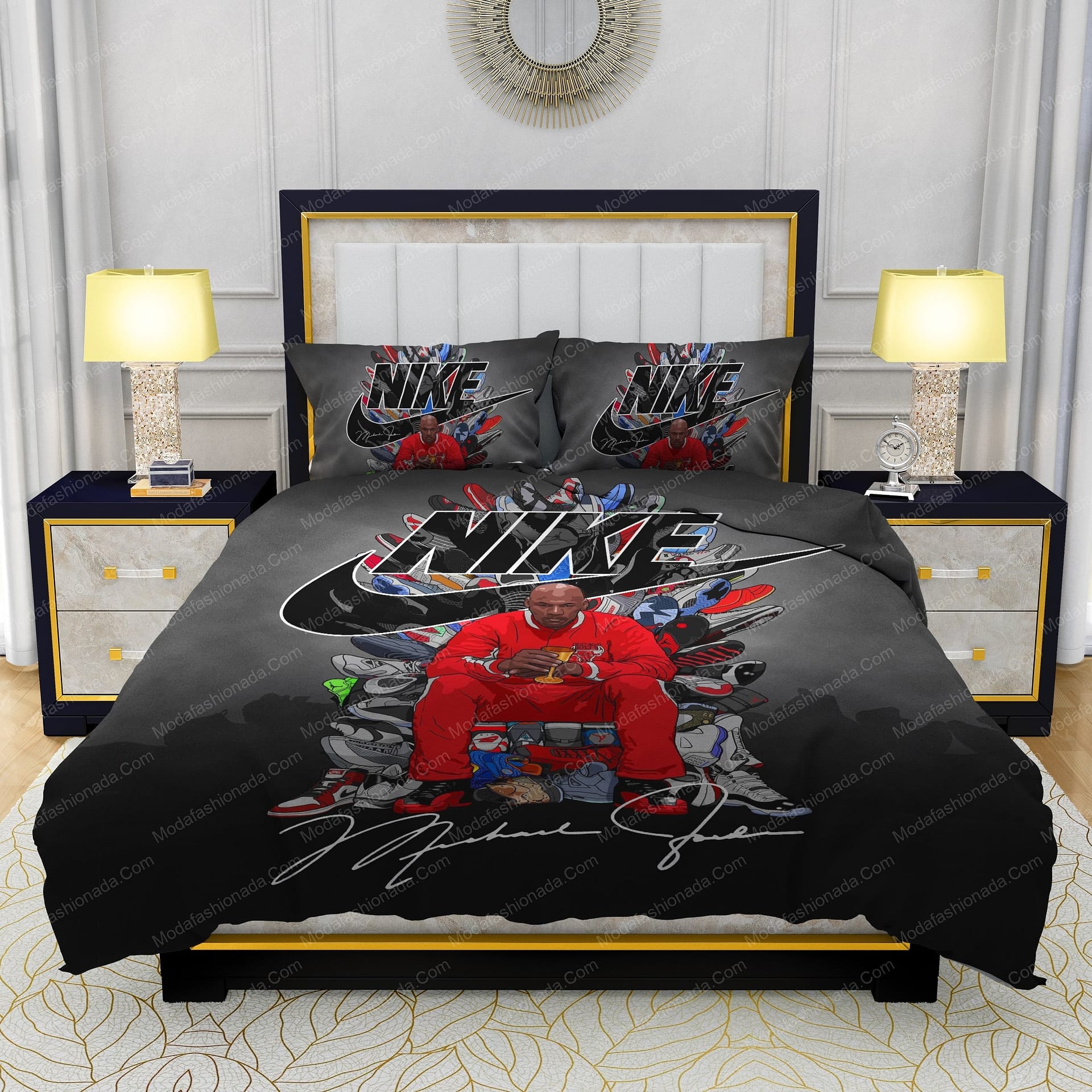 Michael Jordan Shoes Nike Bedding Sets - Modafashionada.Com