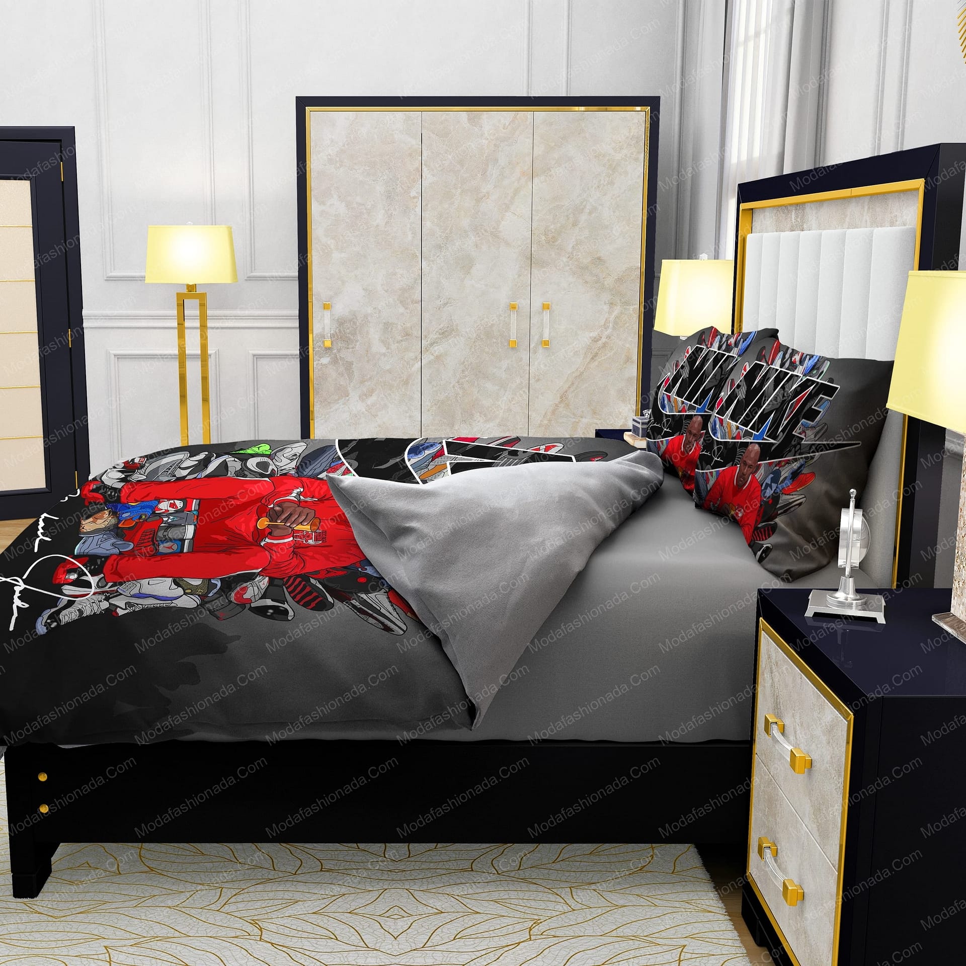 Michael Jordan Shoes Nike Bedding Sets - Modafashionada.Com