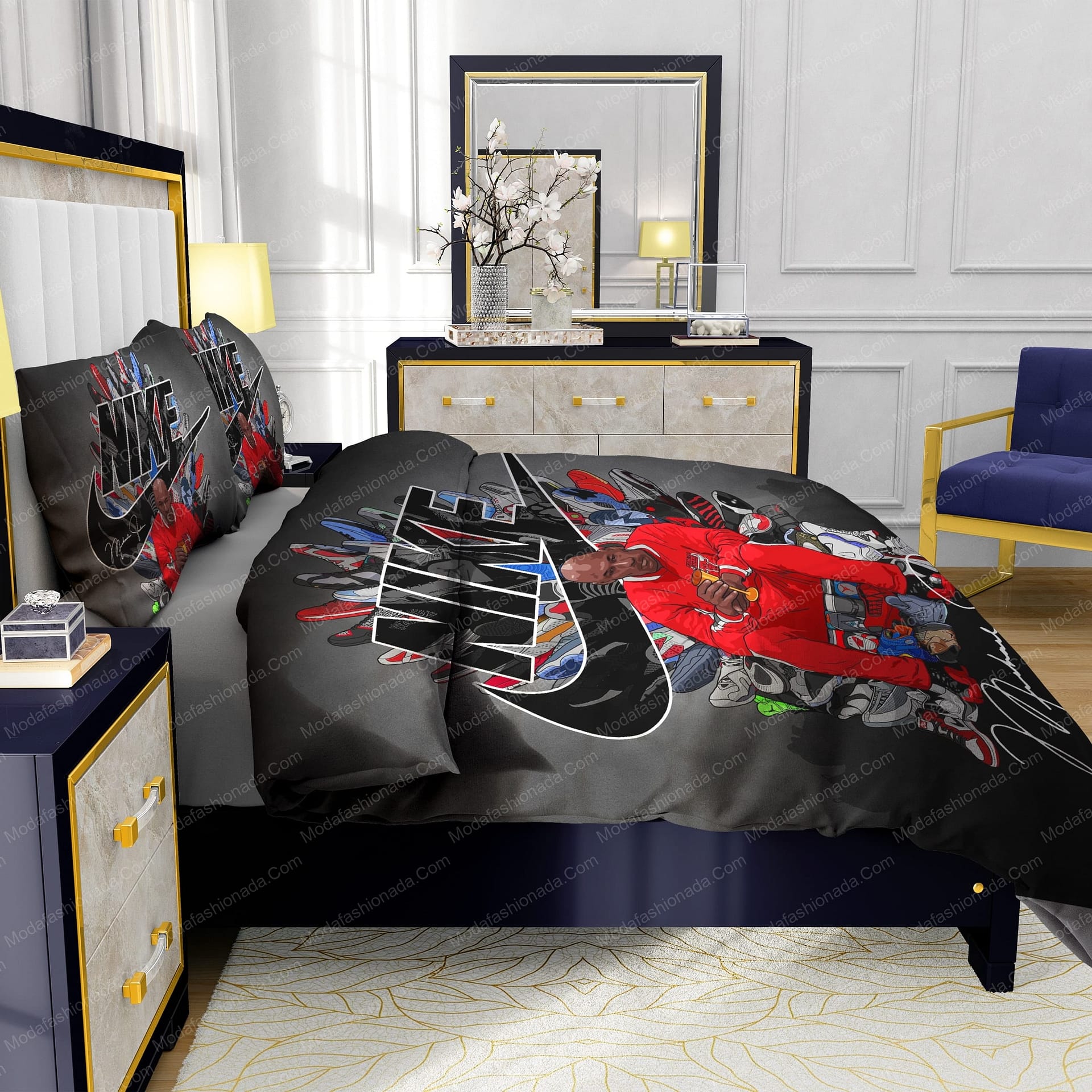 Michael Jordan Shoes Nike Bedding Sets - Modafashionada.Com