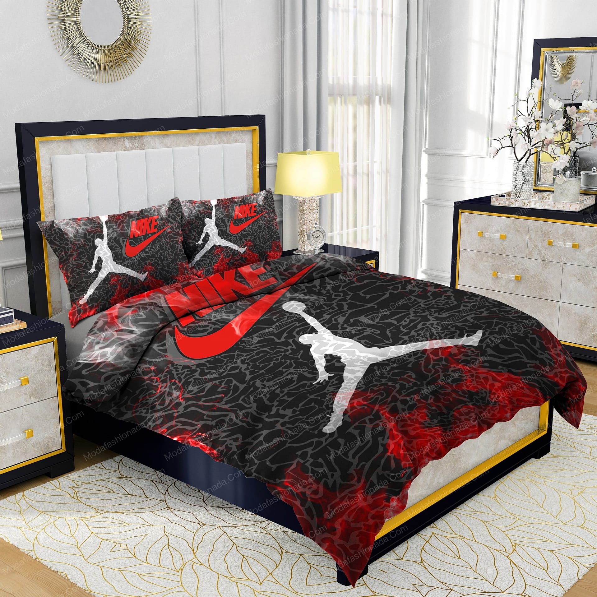 Famous Nike Air Jordan JUST DO IT Design & Quality Comfortable 4 Pieces Bedding Sets - Modafashionada.Com