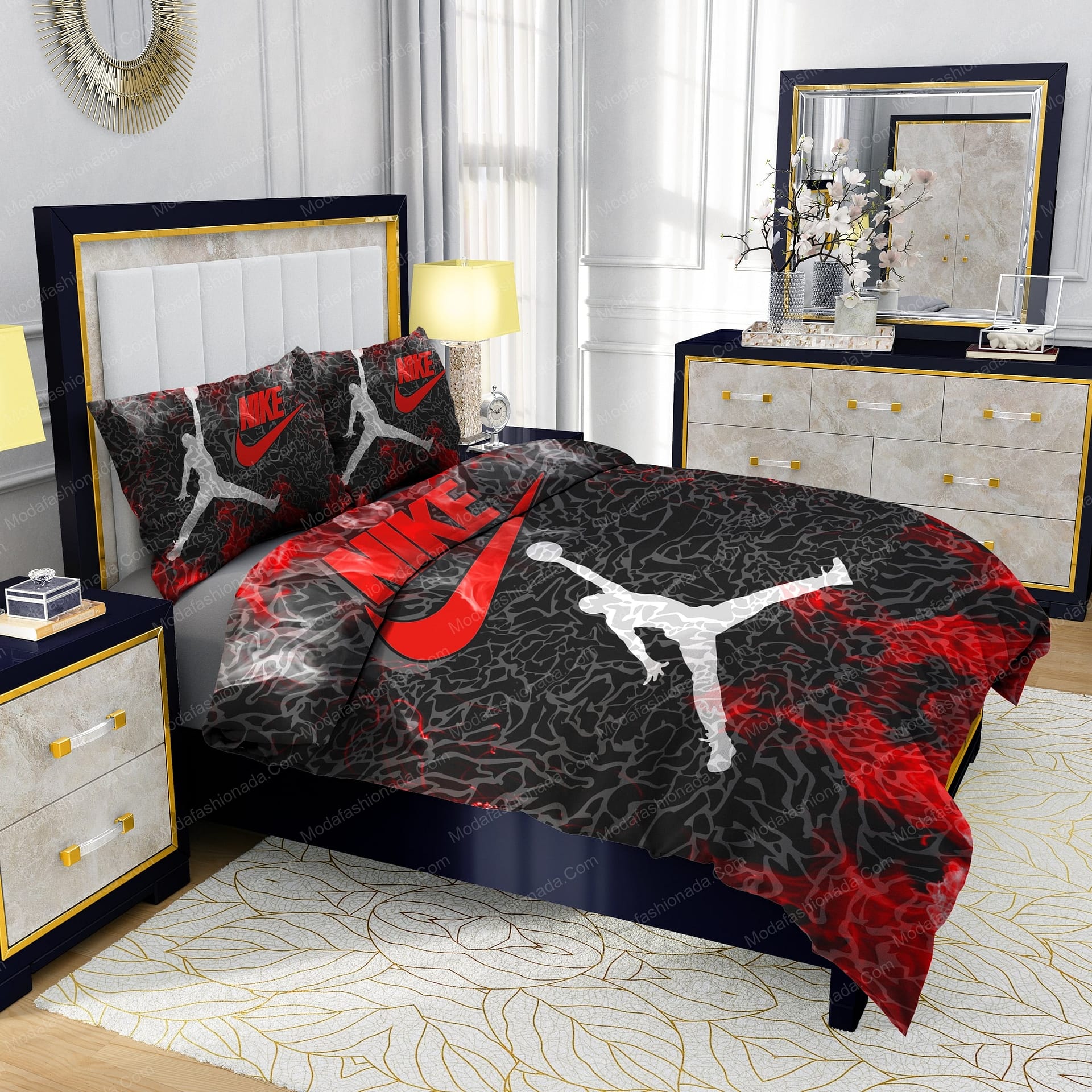 Famous Nike Air Jordan JUST DO IT Design & Quality Comfortable 4 Pieces Bedding Sets - Modafashionada.Com