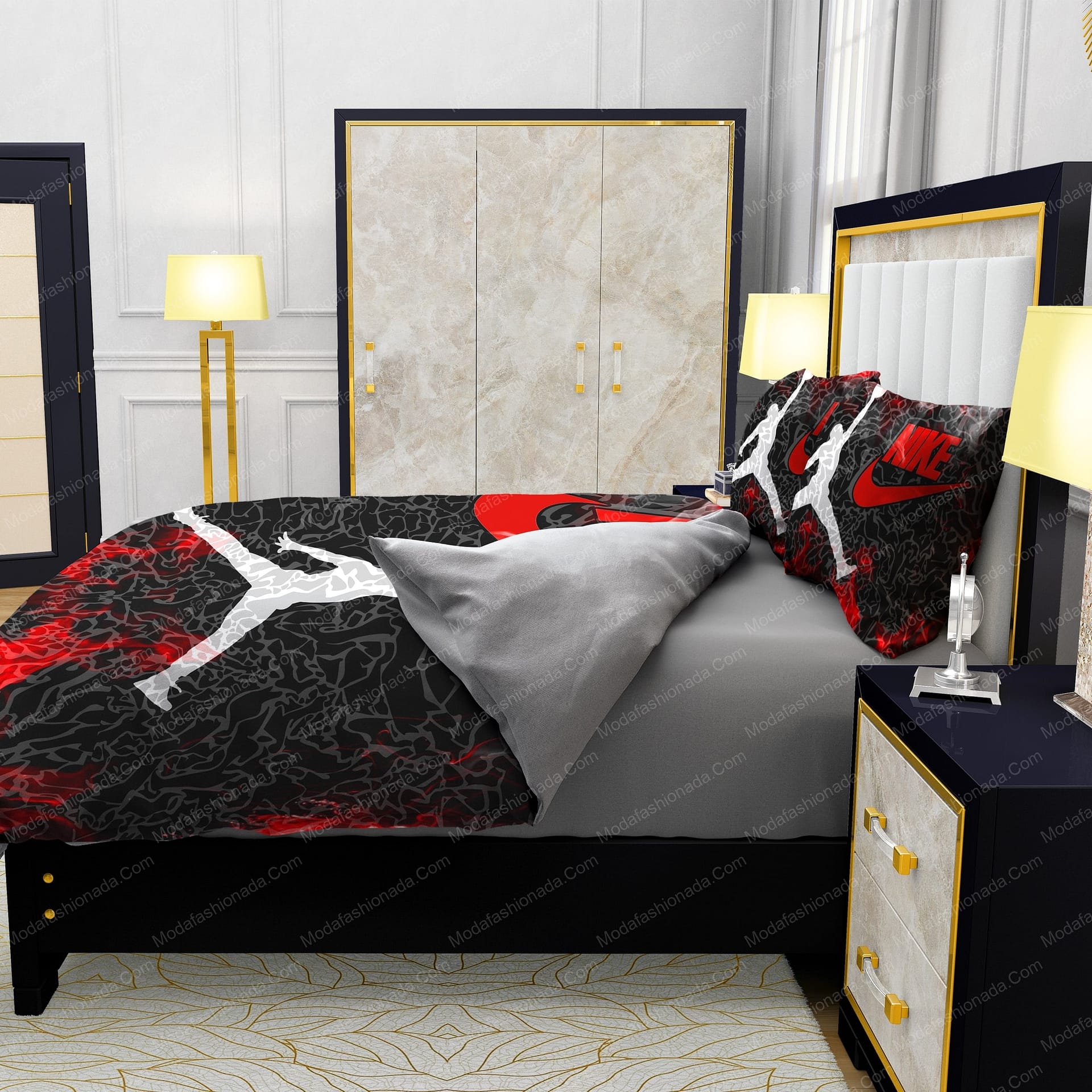 Famous Nike Air Jordan JUST DO IT Design & Quality Comfortable 4 Pieces Bedding Sets - Modafashionada.Com