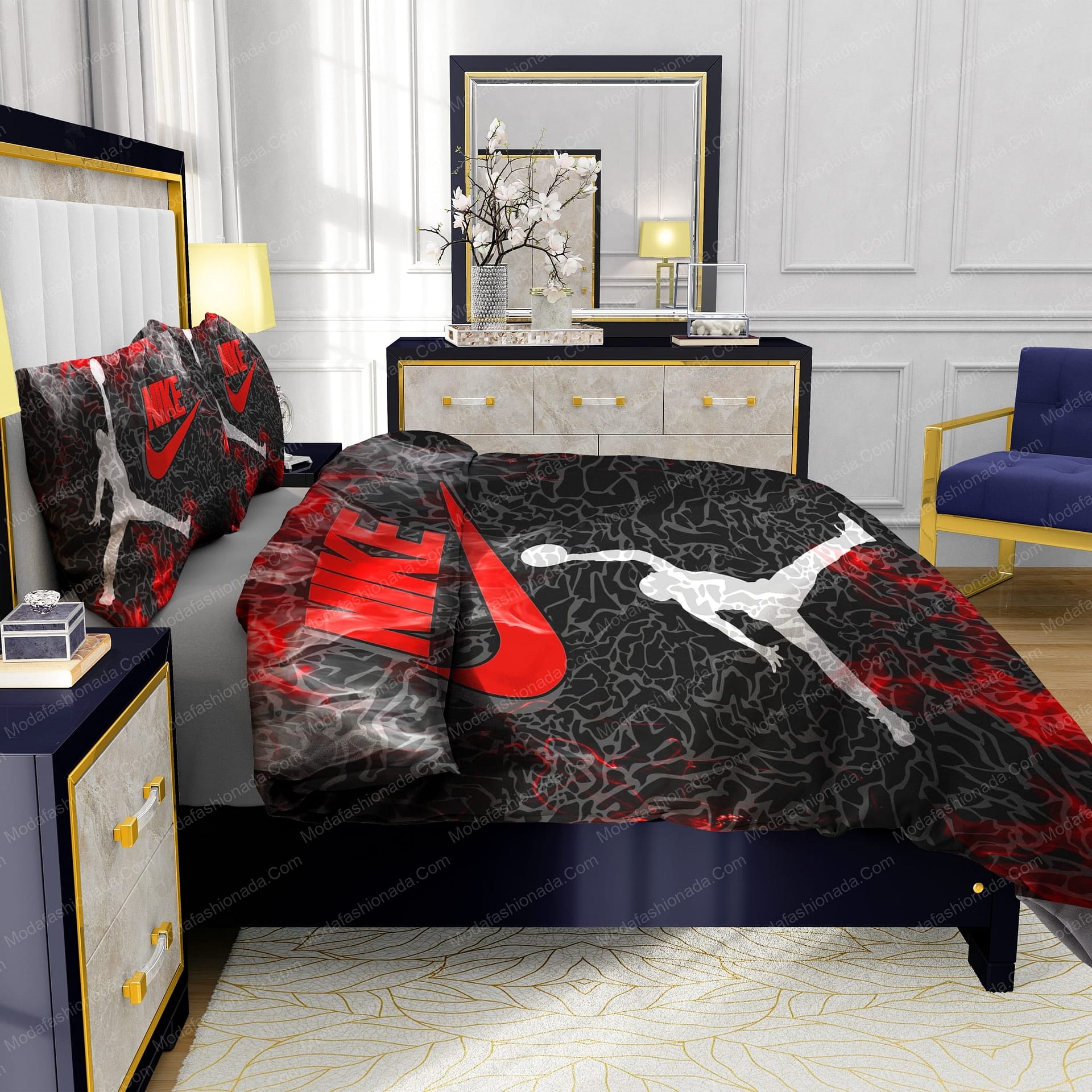 Famous Nike Air Jordan JUST DO IT Design & Quality Comfortable 4 Pieces Bedding Sets - Modafashionada.Com