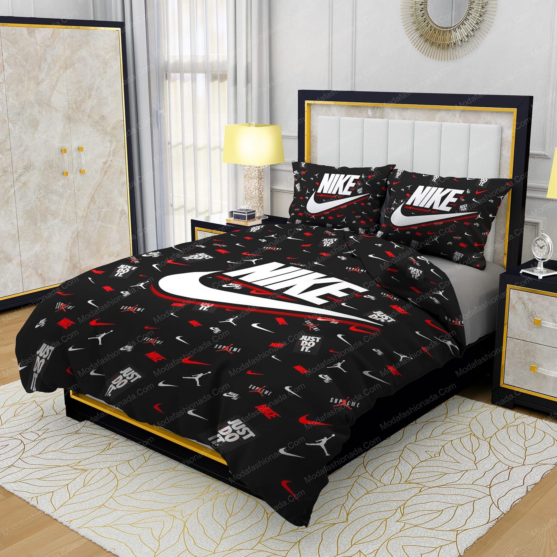 Famous Nike Air Jordan JUST DO IT Supreme Design & Quality Comfortable 4 Pieces Bedding Sets - Modafashionada.Com Famous Nike Air Jordan JUST DO IT Supreme Design & Quality Comfortable 4 Pieces Bedding Sets - Modafashionada.Com