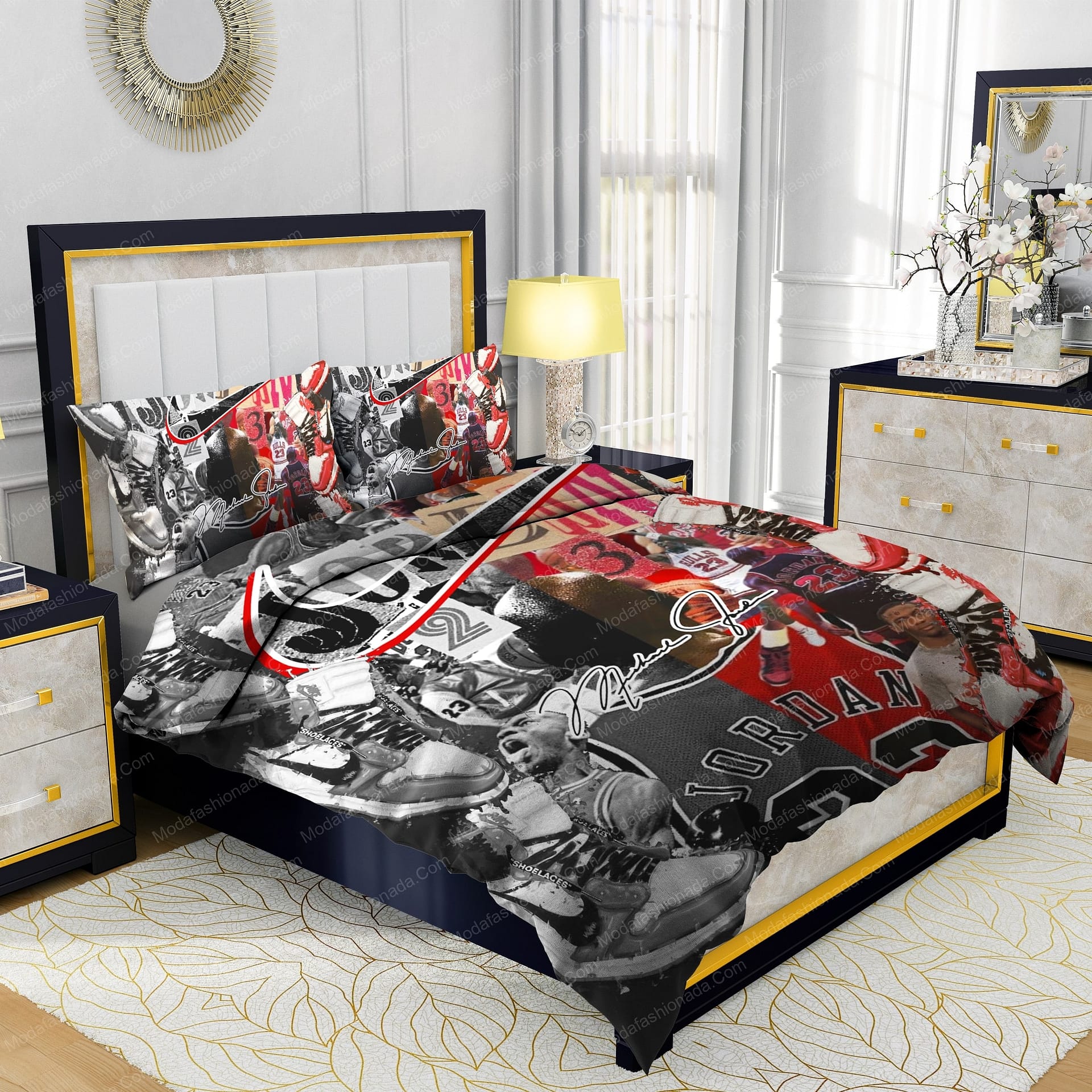 Michael Jordan 23 And Nike Logo Bedding Sets - Modafashionada.Com Michael Jordan 23 And Nike Logo Bedding Sets - Modafashionada.Com