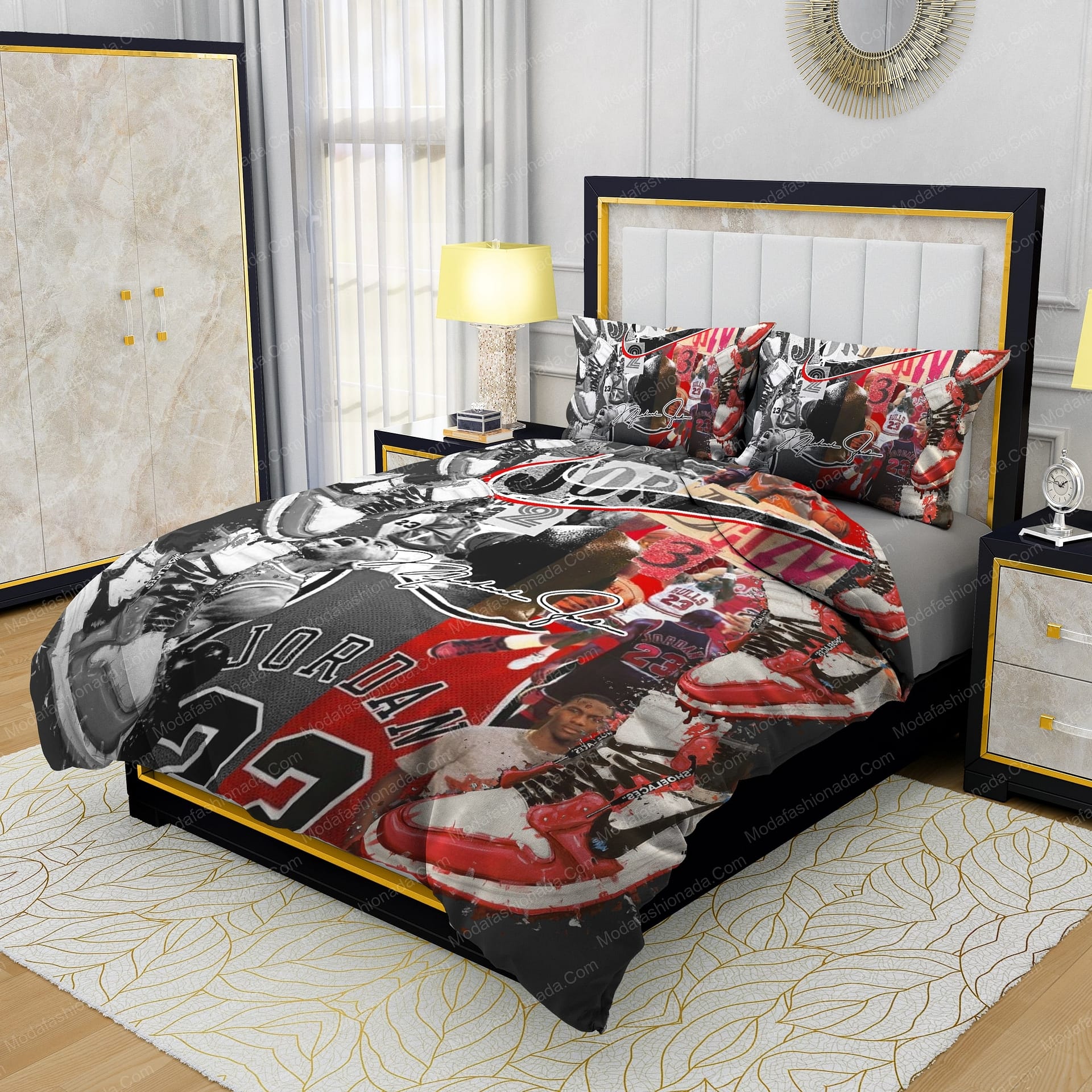Michael Jordan 23 And Nike Logo Bedding Sets - Modafashionada.Com Michael Jordan 23 And Nike Logo Bedding Sets - Modafashionada.Com