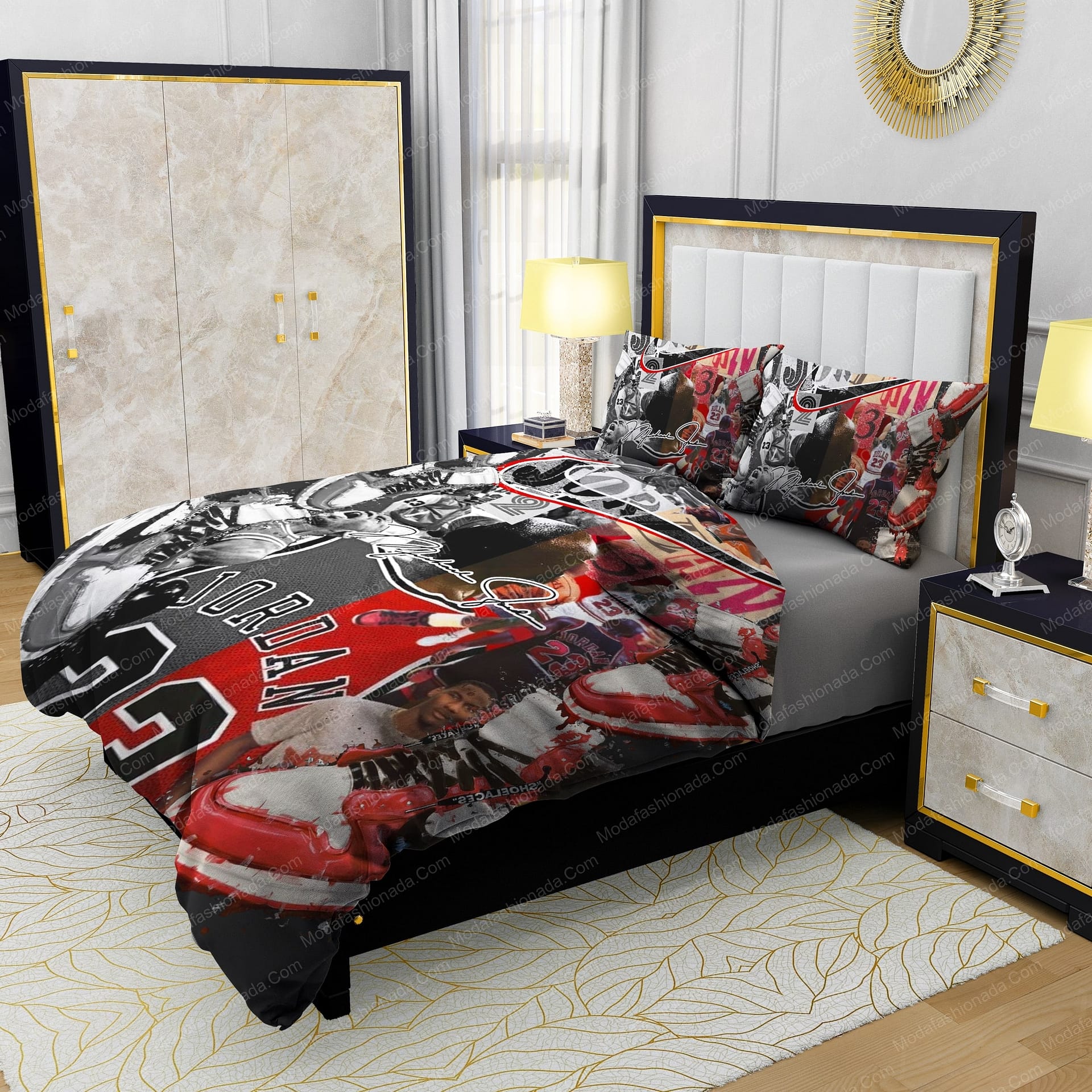 Michael Jordan 23 And Nike Logo Bedding Sets - Modafashionada.Com Michael Jordan 23 And Nike Logo Bedding Sets - Modafashionada.Com