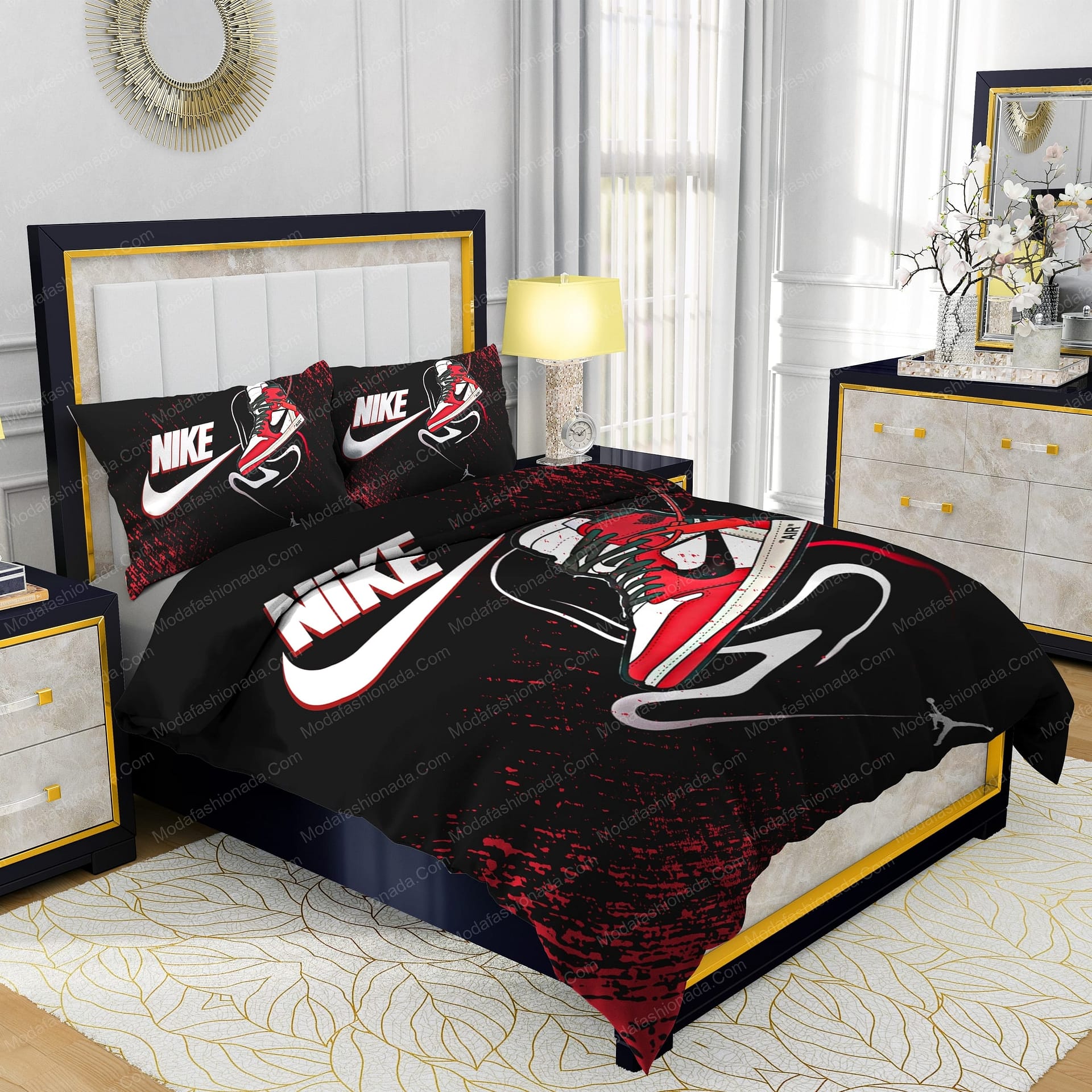 Nike Air Jordan Design & Quality Comfortable 4 Pieces Bedding Sets - Modafashionada.Com Nike Air Jordan Design & Quality Comfortable 4 Pieces Bedding Sets - Modafashionada.Com