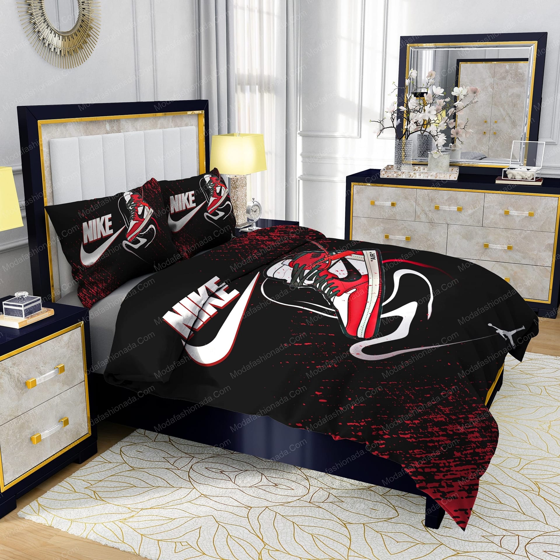 Nike Air Jordan Design & Quality Comfortable 4 Pieces Bedding Sets - Modafashionada.Com Nike Air Jordan Design & Quality Comfortable 4 Pieces Bedding Sets - Modafashionada.Com