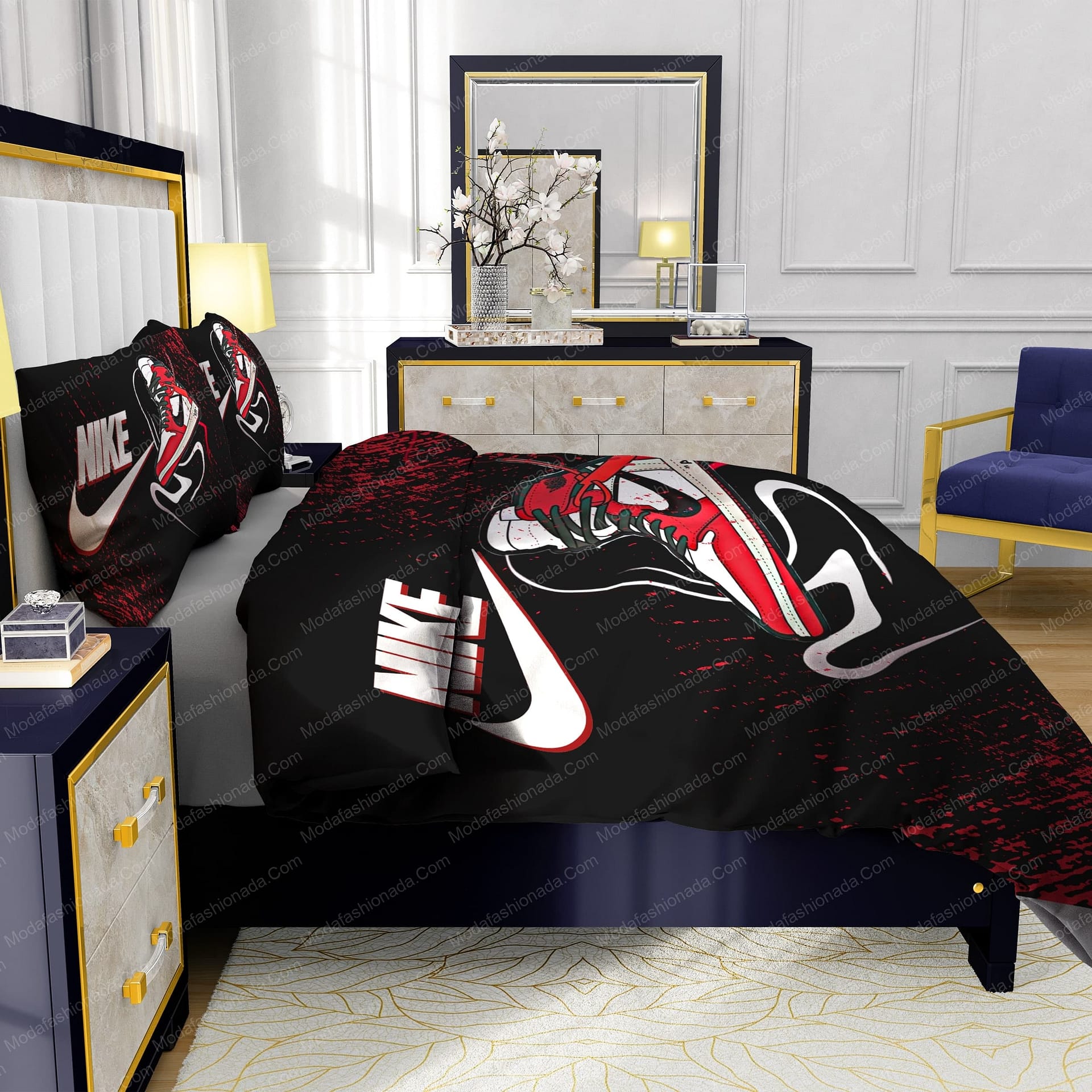 Nike Air Jordan Design & Quality Comfortable 4 Pieces Bedding Sets - Modafashionada.Com Nike Air Jordan Design & Quality Comfortable 4 Pieces Bedding Sets - Modafashionada.Com