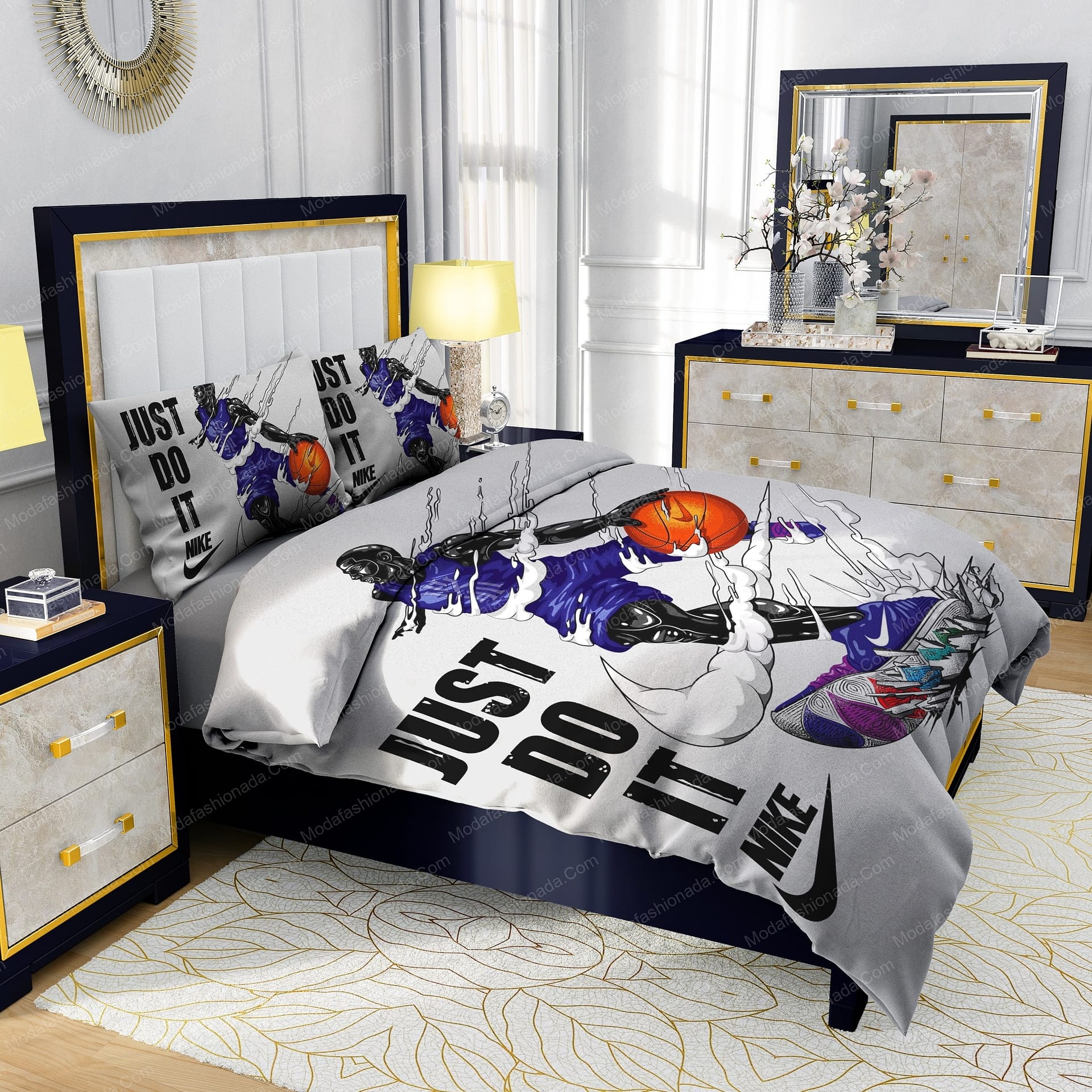 Nike Air Jordan JUST DO IT Design & Quality Comfortable 4 Pieces Bedding Sets - Modafashionada.Com