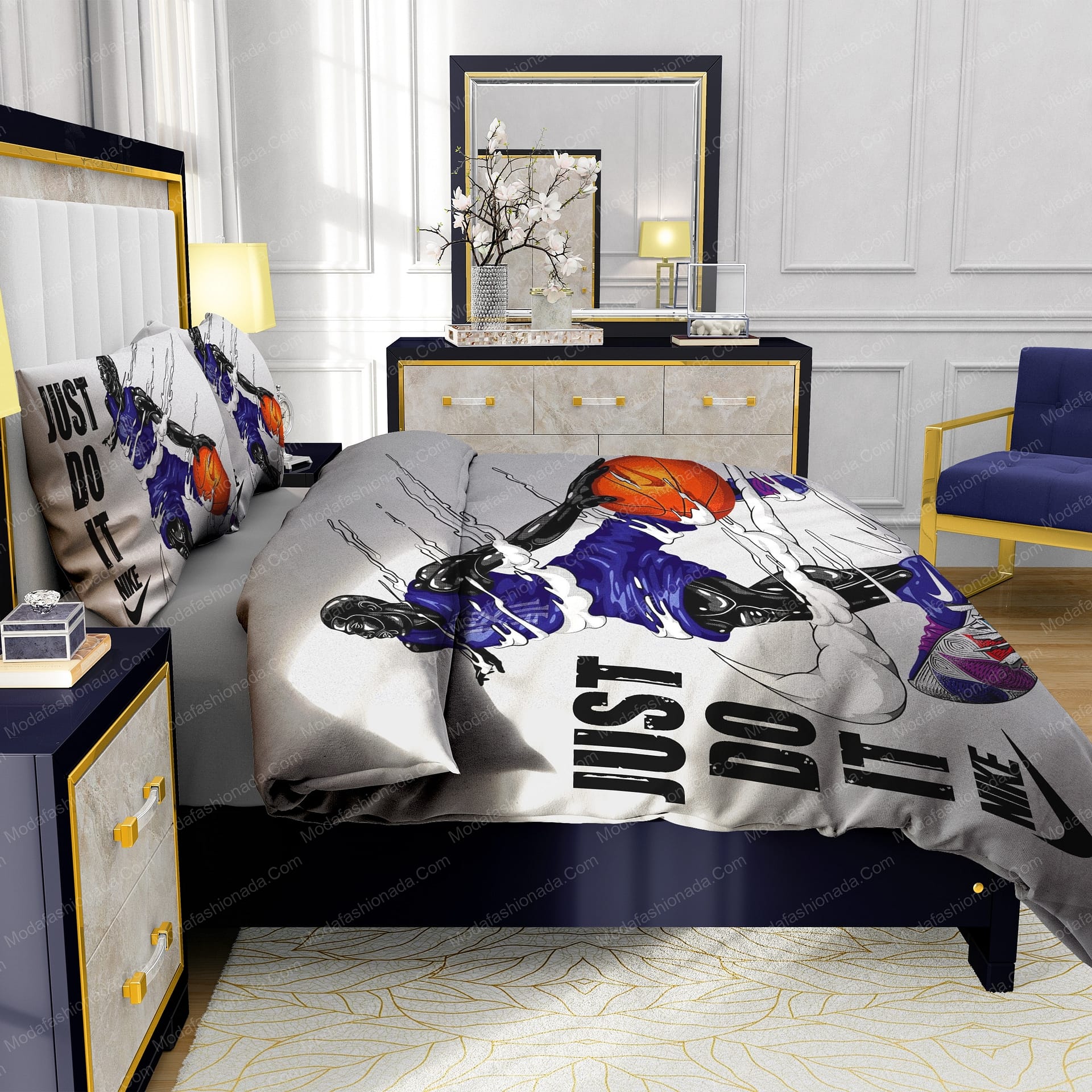 Nike Air Jordan JUST DO IT Design & Quality Comfortable 4 Pieces Bedding Sets - Modafashionada.Com