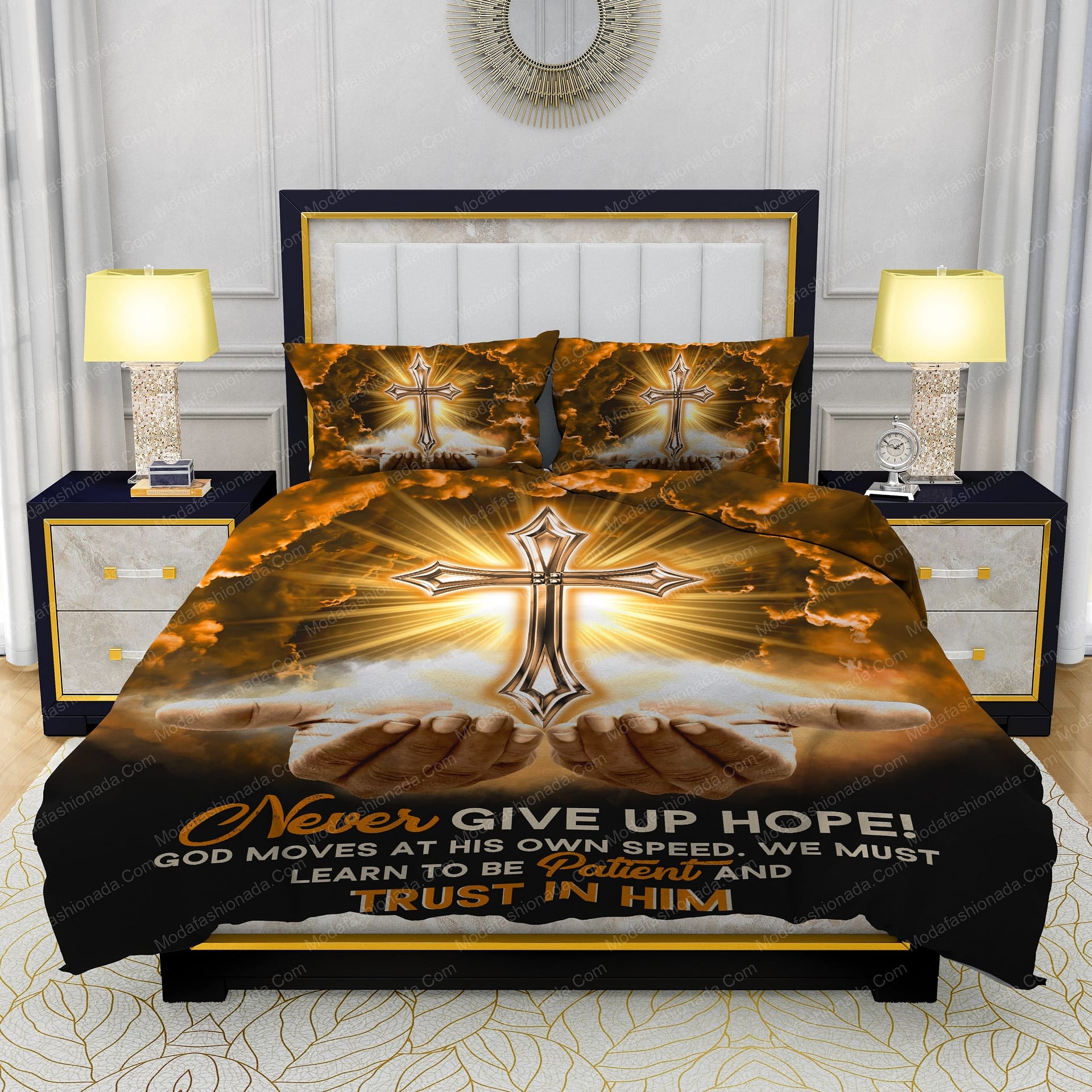 Jesus Never Give Up Hope Bedding Sets - Modafashionada.Com Jesus Never Give Up Hope Bedding Sets - Modafashionada.Com