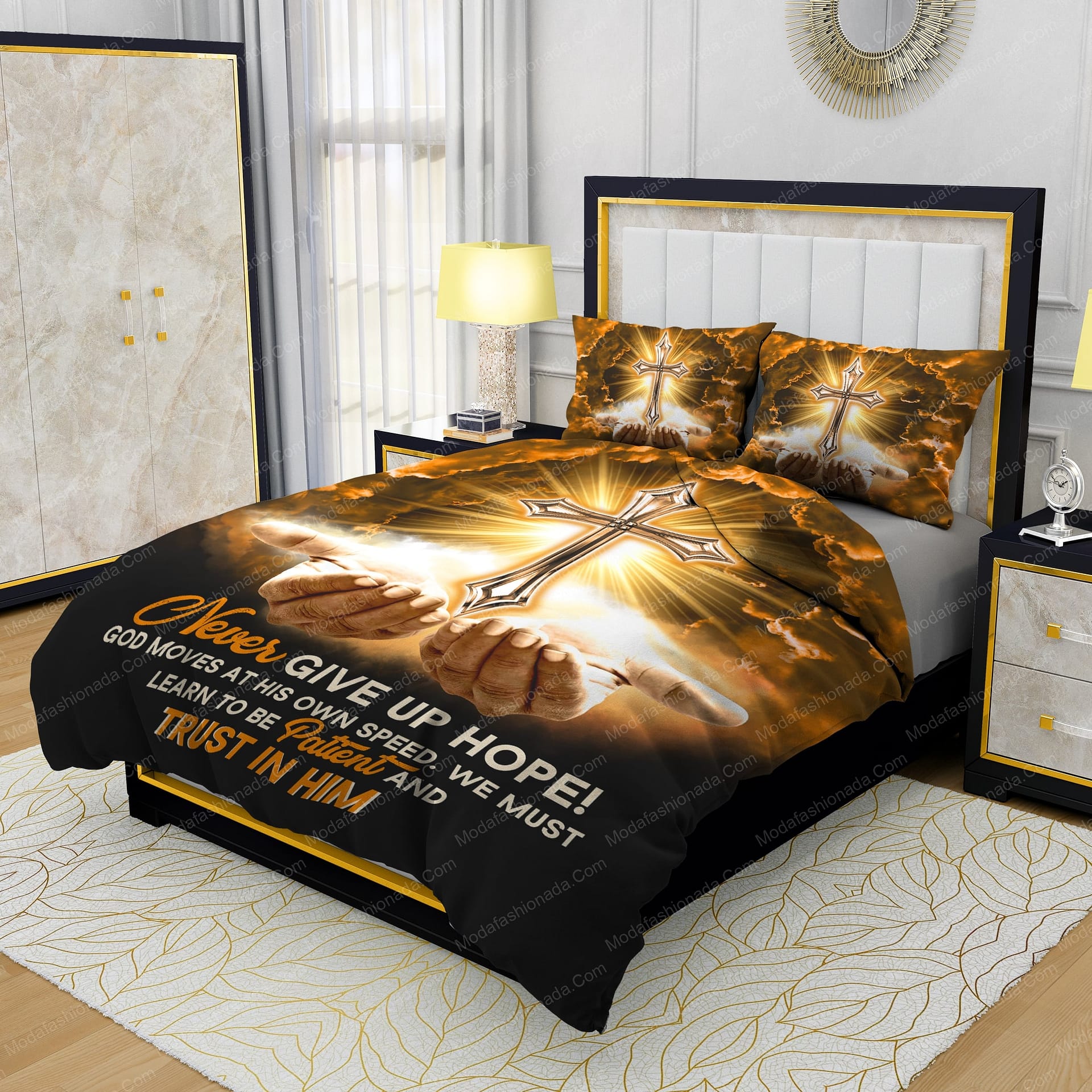Jesus Never Give Up Hope Bedding Sets - Modafashionada.Com Jesus Never Give Up Hope Bedding Sets - Modafashionada.Com