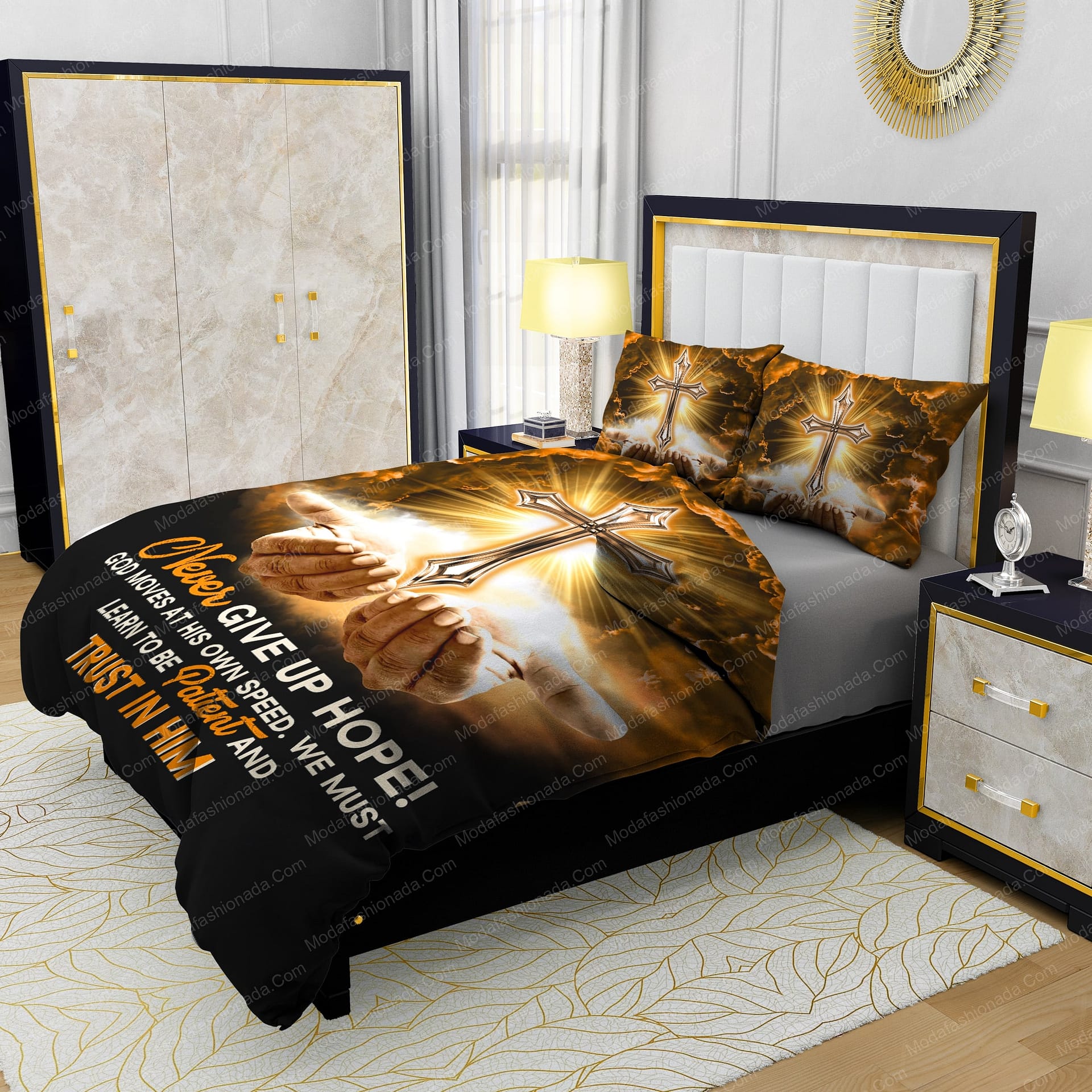 Jesus Never Give Up Hope Bedding Sets - Modafashionada.Com Jesus Never Give Up Hope Bedding Sets - Modafashionada.Com